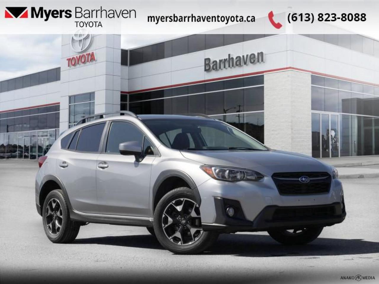 <b>Low Mileage!</b><br> <br>  Compare at $24750 - Our Live Market Price is just $23798! <br> <br>   Loaded with safety and comfort, the 2019 Subaru Crosstrek wont just get you there, it will get you there in style. This  2019 Subaru Crosstrek is fresh on our lot in Ottawa. <br> <br>Designed to go further, the safe, reliable and capable 2019 Subaru Crosstrek will take you where others cant. Whether its a highway or high pass the Crosstreks high clearance, all wheel drive, and well tuned suspension will take you to work in comfort and to the trailhead with ease. Find those hard to get to places with the 2019 Subaru Crosstrek.This low mileage  SUV has just 62,031 kms. Its  gray in colour  and is completely accident free based on the <a href=https://vhr.carfax.ca/?id=I8tcPfLLDkdCk19J+xGO8svuLK9Vhuth target=_blank>CARFAX Report</a> . It has an automatic transmission and is powered by a  152HP 2.0L 4 Cylinder Engine.  It may have some remaining factory warranty, please check with dealer for details. <br> <br> Our Crosstreks trim level is Touring CVT. This Touring Crosstrek comes equipped with fog lights, automatic headlights, automatic climate control and a leather appointed interior with a leather wrapped steering wheel and heated seats. This crossover also comes with a 6.5 inch infotainment system with Apple CarPlay, Android Auto, STARLINK smartphone integration (including Aha radio), USB port/iPod control, and steering wheel audio controls. Youll also get aluminum alloy wheels, and a rear view camera to help get into those crowded trail heads.<br> <br>To apply right now for financing use this link : <a href=https://www.myersbarrhaventoyota.ca/quick-approval/ target=_blank>https://www.myersbarrhaventoyota.ca/quick-approval/</a><br><br> <br/><br> Buy this vehicle now for the lowest bi-weekly payment of <b>$197.63</b> with $0 down for 72 months @ 8.99% APR O.A.C. ( Plus applicable taxes -  Plus applicable fees   ).  See dealer for details. <br> <br>At Myers Barrhaven Toyota we pride ourselves in offering highly desirable pre-owned vehicles. We truly hand pick all our vehicles to offer only the best vehicles to our customers. No two used cars are alike, this is why we have our trained Toyota technicians highly scrutinize all our trade ins and purchases to ensure we can put the Myers seal of approval. Every year we evaluate 1000s of vehicles and only 10-15% meet the Myers Barrhaven Toyota standards. At the end of the day we have mutual interest in selling only the best as we back all our pre-owned vehicles with the Myers *LIFETIME ENGINE TRANSMISSION warranty. Thats right *LIFETIME ENGINE TRANSMISSION warranty, were in this together! If we dont have what youre looking for not to worry, our experienced buyer can help you find the car of your dreams! Ever heard of getting top dollar for your trade but not really sure if you were? Here we leave nothing to chance, every trade-in we appraise goes up onto a live online auction and we get buyers coast to coast and in the USA trying to bid for your trade. This means we simultaneously expose your car to 1000s of buyers to get you top trade in value. <br>We service all makes and models in our new state of the art facility where you can enjoy the convenience of our onsite restaurant, service loaners, shuttle van, free Wi-Fi, Enterprise Rent-A-Car, on-site tire storage and complementary drink. Come see why many Toyota owners are making the switch to Myers Barrhaven Toyota. <br>*LIFETIME ENGINE TRANSMISSION WARRANTY NOT AVAILABLE ON VEHICLES WITH KMS EXCEEDING 140,000KM, VEHICLES 8 YEARS & OLDER, OR HIGHLINE BRAND VEHICLE(eg. BMW, INFINITI. CADILLAC, LEXUS...)<br> Come by and check out our fleet of 80+ used cars and trucks and 20+ new cars and trucks for sale in Ottawa.  o~o