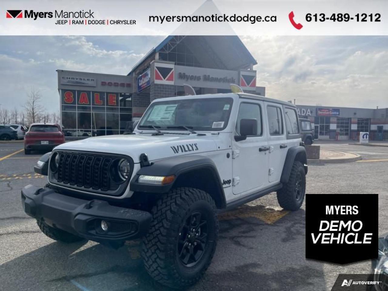 Used 2025 Jeep Wrangler Willys  - Safety Group - Freedom Top for sale in Ottawa, ON
