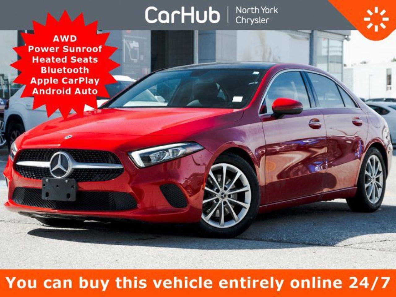 Used 2020 Mercedes-Benz A-Class A 220 4MATIC Power Sunroof Heated Seats Bluetooth Apple CarPlay for sale in Thornhill, ON