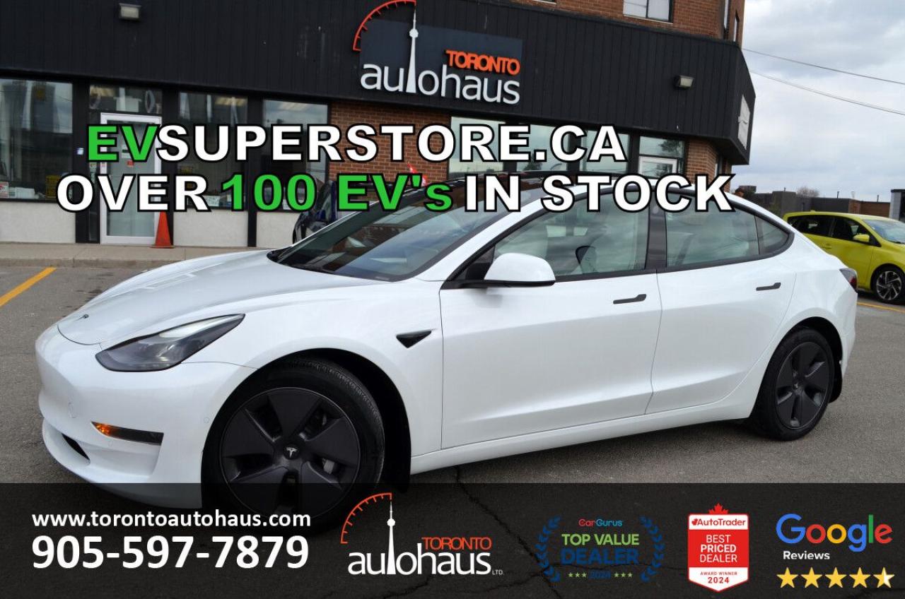 Used 2022 Tesla Model 3 SR+ WHITE INTERIOR I OVER 100 TESLAS I EVSUPERSTORE.CA for sale in Concord, ON