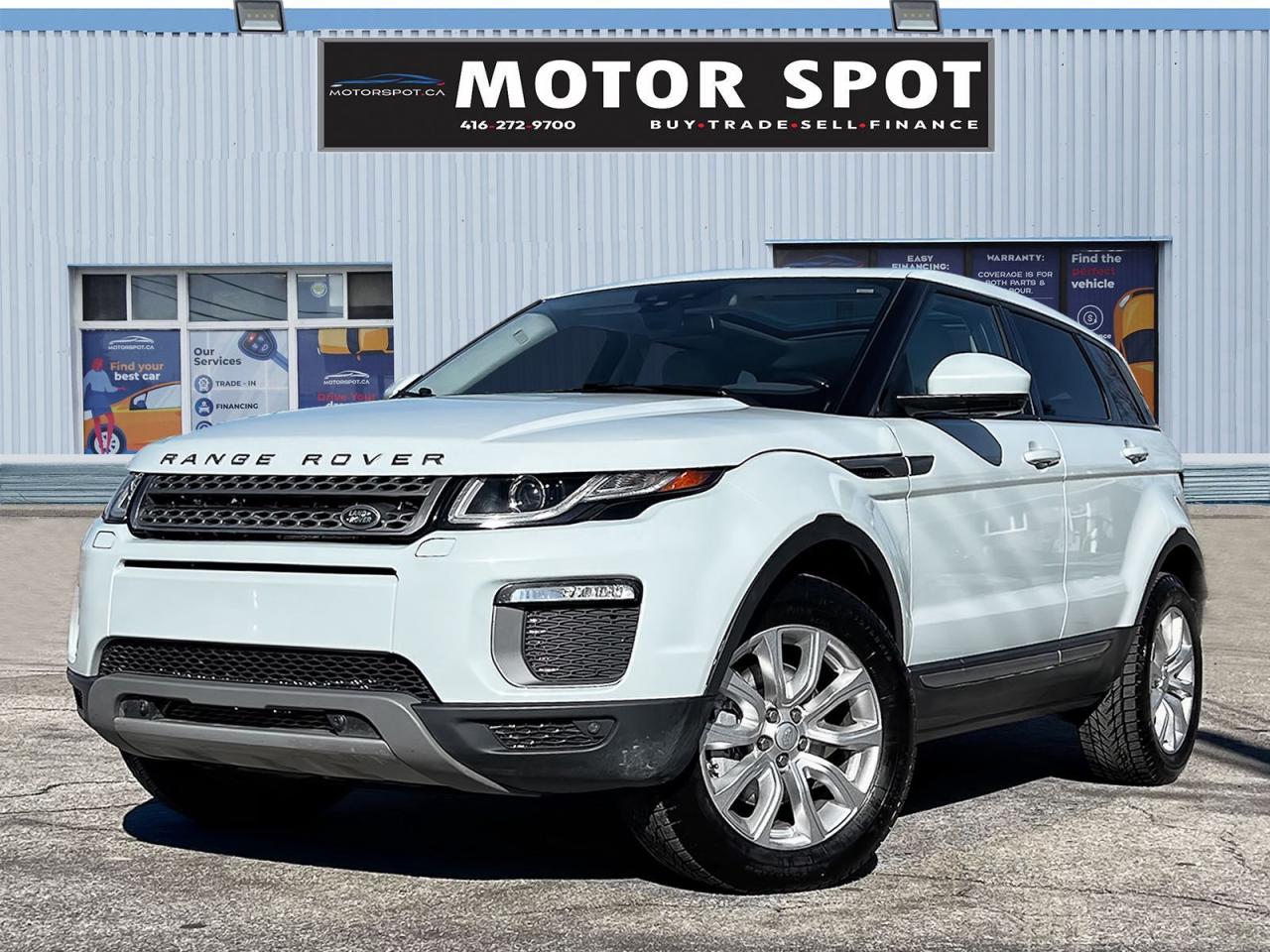 <div><span>The accident-free 2017 Land Rover Range Rover Evoque SE is a masterful blend of luxury, performance, and versatility. Powered by a refined turbocharged 2.0L engine paired with all-wheel drive, it delivers a smooth yet dynamic driving experience. Inside, indulge in premium leather seating, a panoramic sunroof, and a sophisticated infotainment system with Bluetooth connectivity, complemented by dual-zone climate control for unmatched comfort. With advanced safety features such as parking sensors, a rearview camera, and stability control, this Evoque combines elegance with practicality. Its striking design and off-road capability make it an exceptional choice for those seeking both style and adventure.</span><br /></div><div><br /></div><div><p><span>Welcome to Motor Spot! Conveniently located at 1933 Kennedy Rd, Scarborough, ON M1P 2L9, were dedicated to providing you with a seamless car-buying experience. Heres what sets us apart:</span></p><div><font color=#242424><span>**Certification:** Ensure your peace of mind with our comprehensive certification process. Each pre-owned vehicle undergoes a rigorous safety inspection, exceeding industry standards. Our service includes an oil change and professional detailing before delivery. Vehicles are not drivable, if not certified and not e-tested, a certification package is available for $699. We also welcome trade-ins, and taxes and licensing are additional.</span></font></div><div><font color=#242424 face=Segoe UI, Segoe UI Web (West European), Segoe UI, -apple-system, BlinkMacSystemFont, Roboto, Helvetica Neue, sans-serif><span><br /></span></font></div><div><font color=#242424 face=Segoe UI, Segoe UI Web (West European), Segoe UI, -apple-system, BlinkMacSystemFont, Roboto, Helvetica Neue, sans-serif><span>**Financing:** No matter your credit history, our finance and credit experts are here to help. Whether youre dealing with no credit, bankruptcy, consumer proposal, or collections, we specialize in securing approvals and starting your journey to rebuilding credit. Financing deals are subject to an Admin fee, and we offer on-the-spot financing with instant approvals.</span></font></div><div><font color=#242424 face=Segoe UI, Segoe UI Web (West European), Segoe UI, -apple-system, BlinkMacSystemFont, Roboto, Helvetica Neue, sans-serif><span><br /></span></font></div><div><font color=#242424 face=Segoe UI, Segoe UI Web (West European), Segoe UI, -apple-system, BlinkMacSystemFont, Roboto, Helvetica Neue, sans-serif><span>**Warranty:** Rest assured knowing your vehicle is eligible for an extended warranty. We offer various terms and coverages to suit your needs. Our team is ready to assist you in selecting the right warranty option.</span></font></div><div><font color=#242424 face=Segoe UI, Segoe UI Web (West European), Segoe UI, -apple-system, BlinkMacSystemFont, Roboto, Helvetica Neue, sans-serif><span><br /></span></font></div><div><font color=#242424 face=Segoe UI, Segoe UI Web (West European), Segoe UI, -apple-system, BlinkMacSystemFont, Roboto, Helvetica Neue, sans-serif><span>**Pricing:** At Motor Spot, we believe in fair and transparent pricing. Say goodbye to negotiationswe constantly monitor the market and adjust our prices below the market average to provide you with the best value. Enjoy a hassle-free buying experience with us and avoid paying more elsewhere.</span></font></div><div><font color=#242424 face=Segoe UI, Segoe UI Web (West European), Segoe UI, -apple-system, BlinkMacSystemFont, Roboto, Helvetica Neue, sans-serif><span><br /></span></font></div><div><font color=#242424 face=Segoe UI, Segoe UI Web (West European), Segoe UI, -apple-system, BlinkMacSystemFont, Roboto, Helvetica Neue, sans-serif><span>Visit us today or contact our team for more information. Your satisfaction is our priority at Motor Spot!</span></font></div></div>