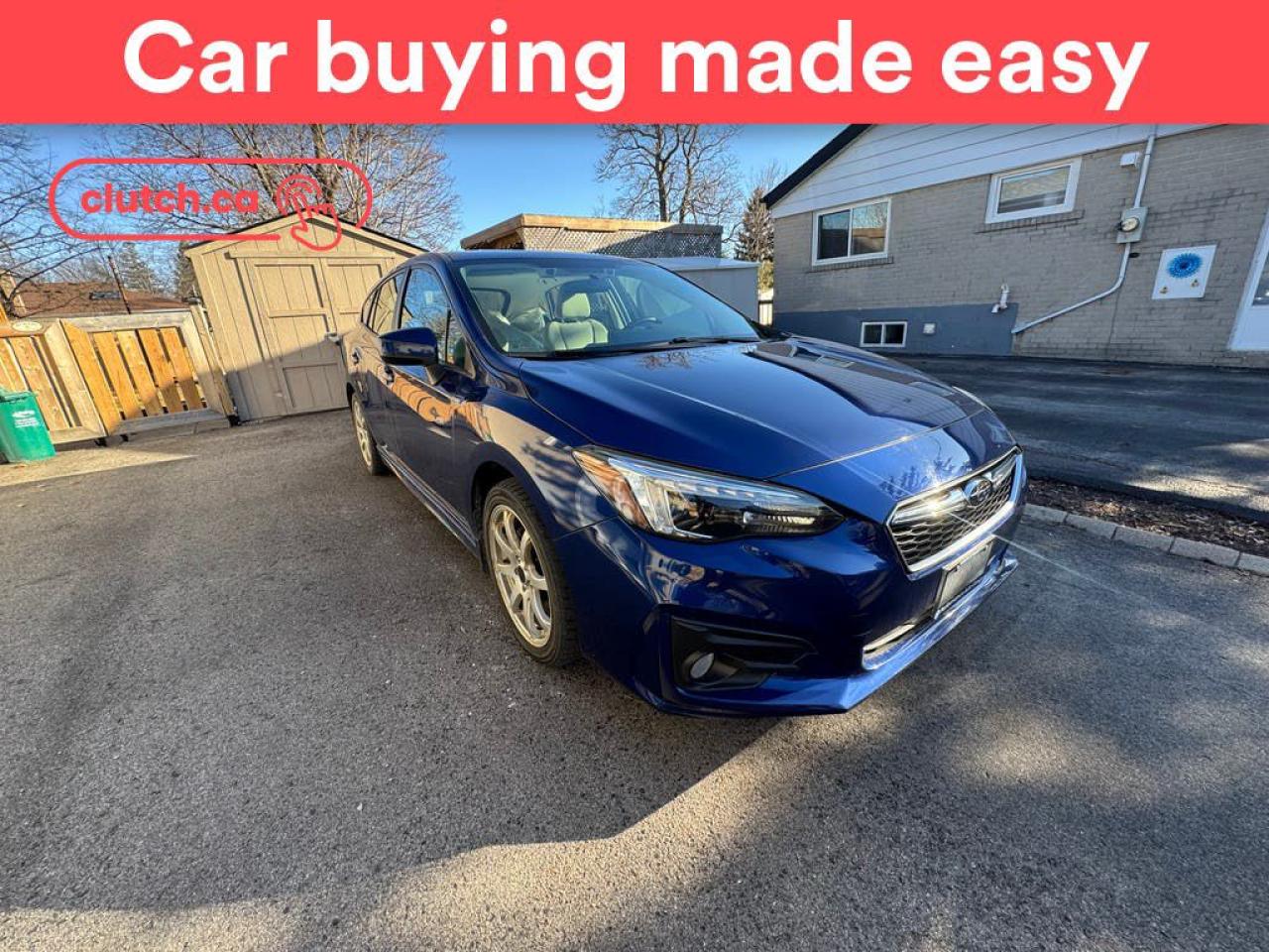 Used 2018 Subaru Impreza Sport AWD w/ Eyesight Pkg w/ Apple CarPlay & Android Auto, Power Moonroof, Rearview Cam for sale in Toronto, ON