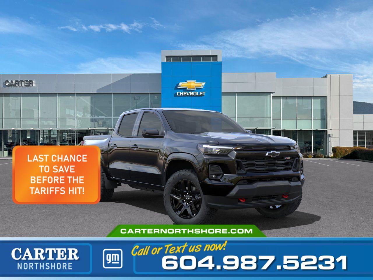 New 2025 Chevrolet Colorado Z71 crew cab for sale in North Vancouver, BC