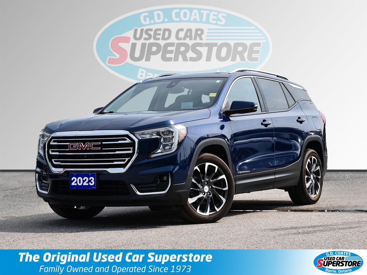 Used 2023 GMC Terrain SLT AWD ~Nav ~Camera ~Heated Leather~Pano Roof for sale in Barrie, ON
