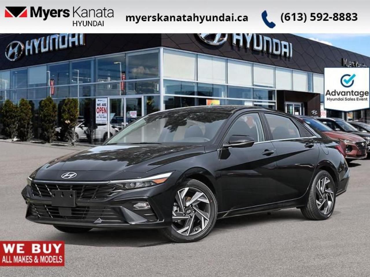 New 2025 Hyundai Elantra Luxury IVT  - Premium Audio - $111.56 /Wk for sale in Kanata, ON