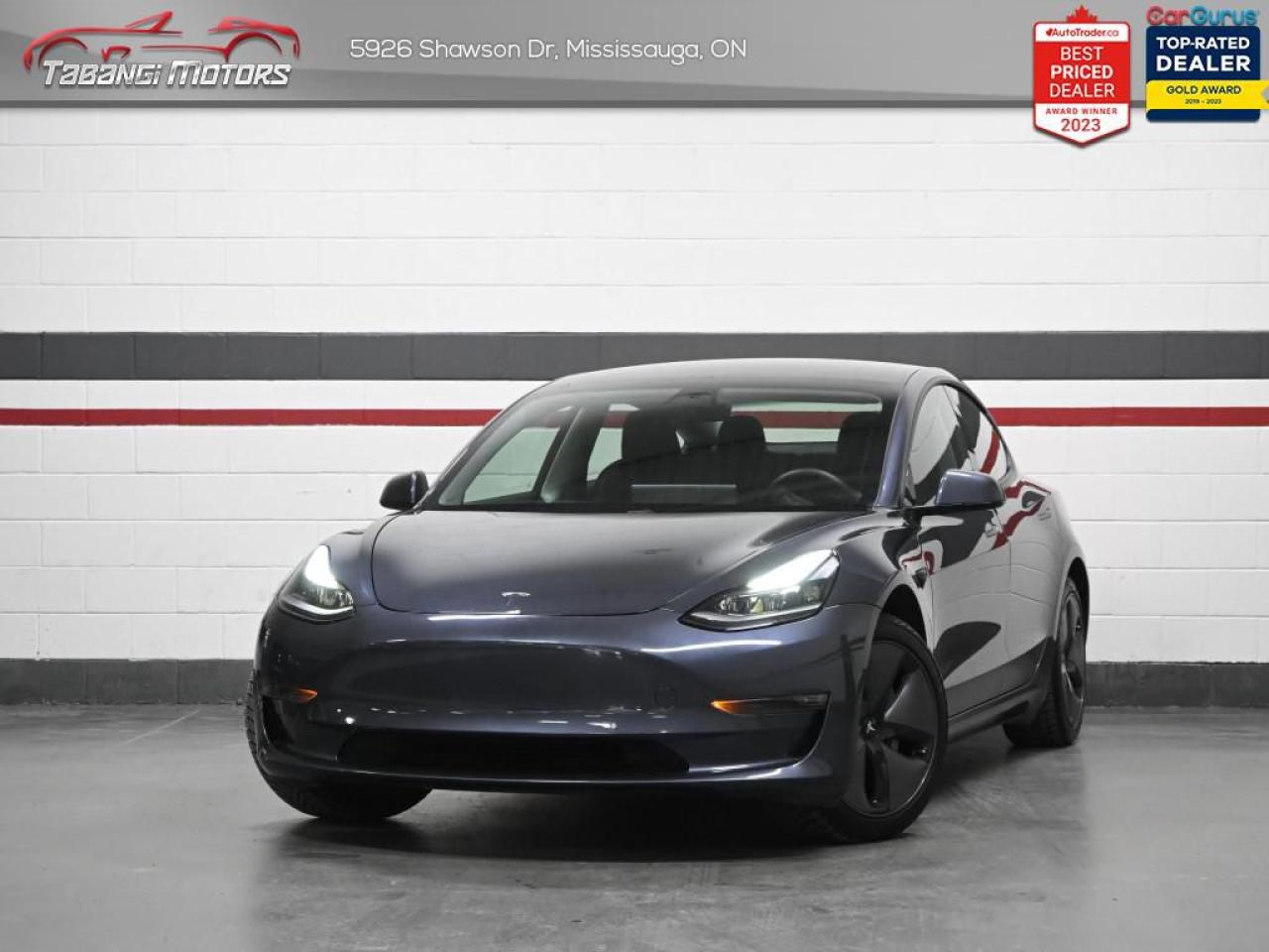 Used 2021 Tesla Model 3 Standard Range Plus    No Accident White Leather Autopilot Navigation Glass Roof for sale in Mississauga, ON