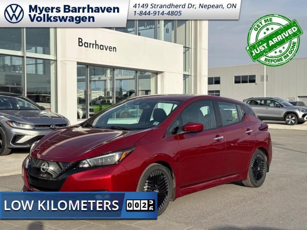 <b>Low Mileage, Electric Vehicle,  Navigation,  Apple CarPlay,  Android Auto,  Lane Keep Assist!</b><br> <br>    Embrace excitement in the awe-inspiring 2023 Leaf. This  2023 Nissan LEAF is fresh on our lot in Nepean. <br> <br>Bold lines and distinctive touches throughout the cabin of this 2023 Nissan Leaf prove that electric driving was always meant to be exciting. A simply amazing experience like no other, this 2023 Nissan Leaf lets you enjoy pure driving joy, and at the flip of a switch will give you the freedom to enjoy a scenic ride with confident active safety features. Never sacrifice comfort, convenience, or fun again with this 2023 Nissan Leaf.This low mileage  hatchback has just 29,844 kms. Its  scarlet ember metallic in colour  and is completely accident free based on the <a href=https://vhr.carfax.ca/?id=ltqdXZJWqtZCBtjI7jayKb2uvN6OXXxn target=_blank>CARFAX Report</a> . It has an automatic transmission and is powered by a  smooth engine.  This vehicle has been upgraded with the following features: Electric Vehicle,  Navigation,  Apple Carplay,  Android Auto,  Lane Keep Assist,  Heated Seats,  Blind Spot Detection. <br> <br>To apply right now for financing use this link : <a href=https://www.barrhavenvw.ca/en/form/new/financing-request-step-1/44 target=_blank>https://www.barrhavenvw.ca/en/form/new/financing-request-step-1/44</a><br><br> <br/><br>We are your premier Volkswagen dealership in the region. If youre looking for a new Volkswagen or a car, check out Barrhaven Volkswagens new, pre-owned, and certified pre-owned Volkswagen inventories. We have the complete lineup of new Volkswagen vehicles in stock like the GTI, Golf R, Jetta, Tiguan, Atlas Cross Sport, Volkswagen ID.4 electric vehicle, and Atlas. If you cant find the Volkswagen model youre looking for in the colour that you want, feel free to contact us and well be happy to find it for you. If youre in the market for pre-owned cars, make sure you check out our inventory. If you see a car that you like, contact 844-914-4805 to schedule a test drive.<br> Come by and check out our fleet of 30+ used cars and trucks and 90+ new cars and trucks for sale in Nepean.  o~o