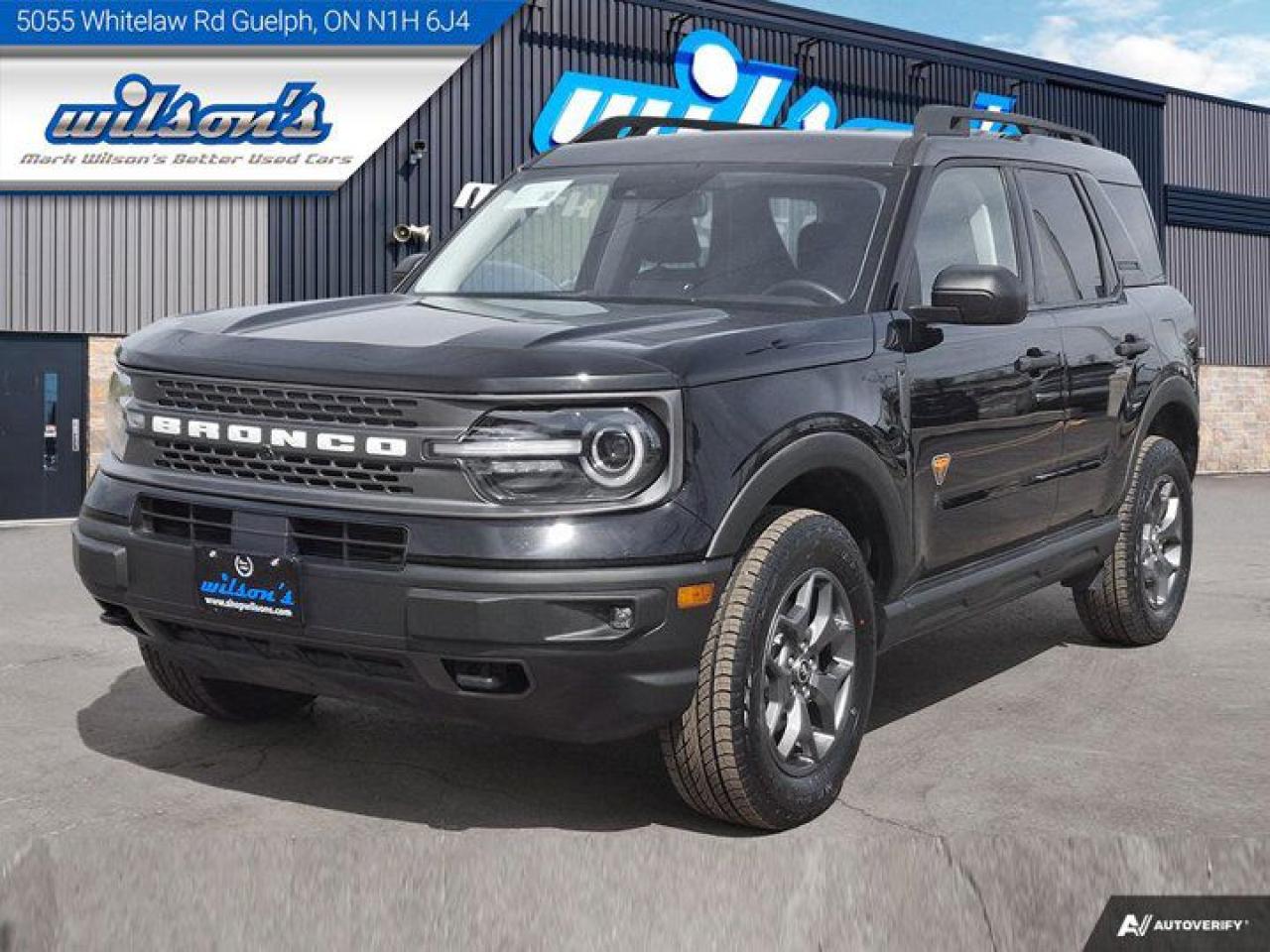 Used 2021 Ford Bronco Sport Badlands 4WD | 2.0L 4 Cyl EcoBoost | Class II Tow Pkg | Adaptive Cruise | New Tires | New Brakes | for sale in Guelph, ON