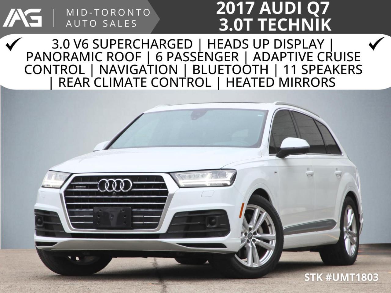 Used 2017 Audi Q7 3.0T Technik S-Line - 3.0L V6 Supercharged DOHC 24 valve for sale in North York, ON