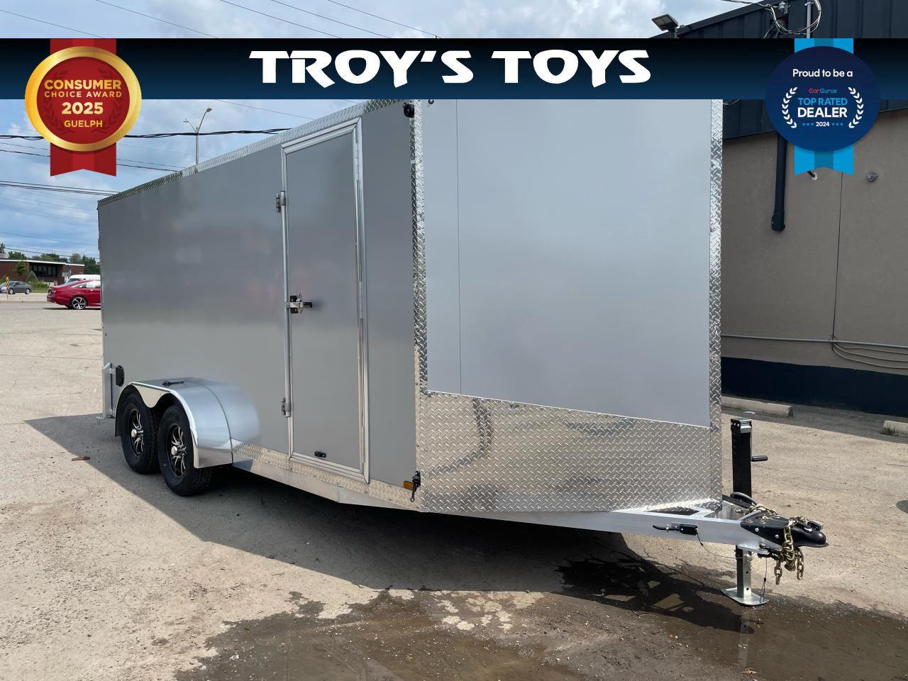 Used 2024 Canadian Trailer Company 7x16 V-Nose Cargo Trailer Aluminum Tandem Axle for sale in Kitchener, ON