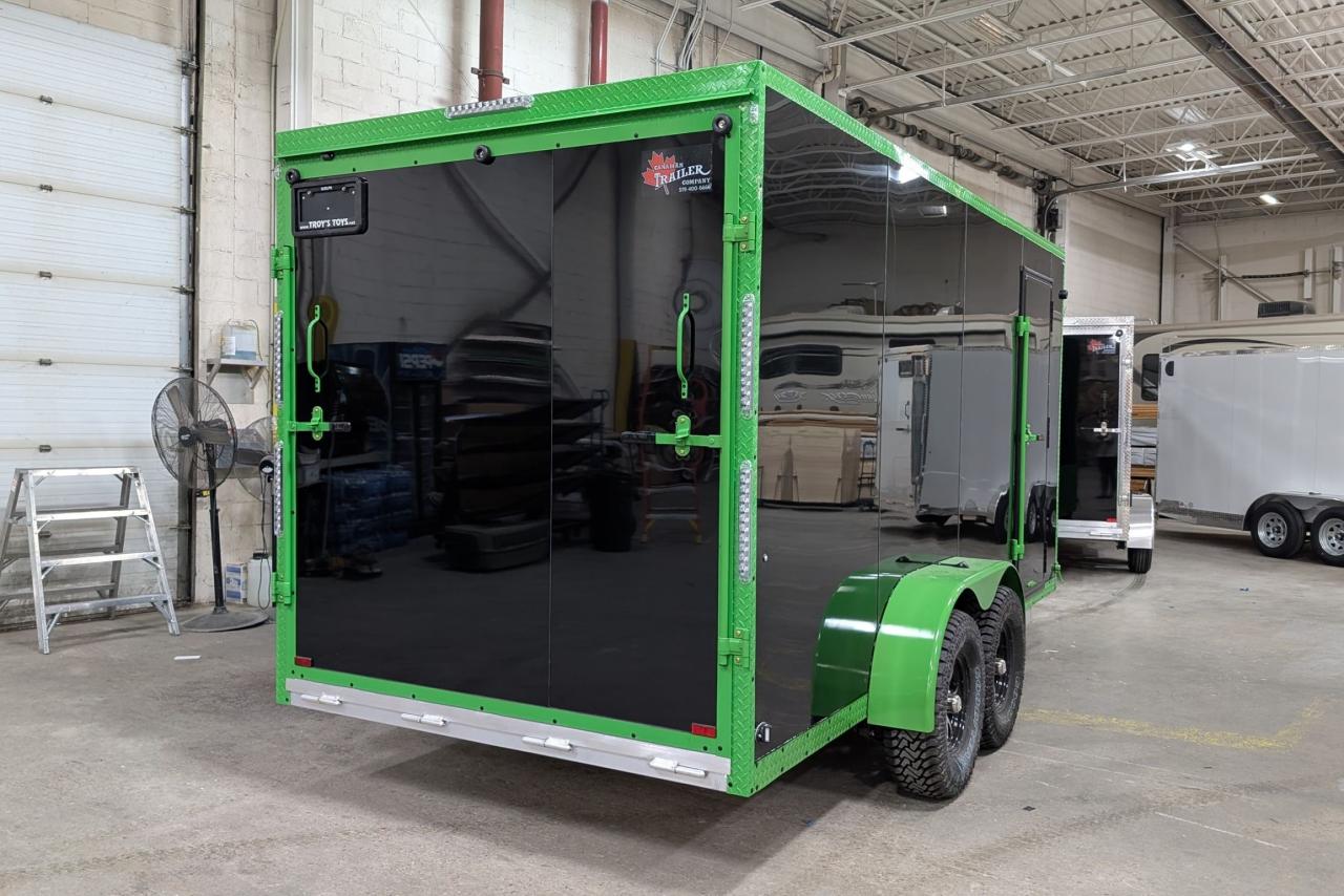 2025 Canadian Trailer Company 7x14 V Nose Cargo Trailer Aluminum Tandem Axle
