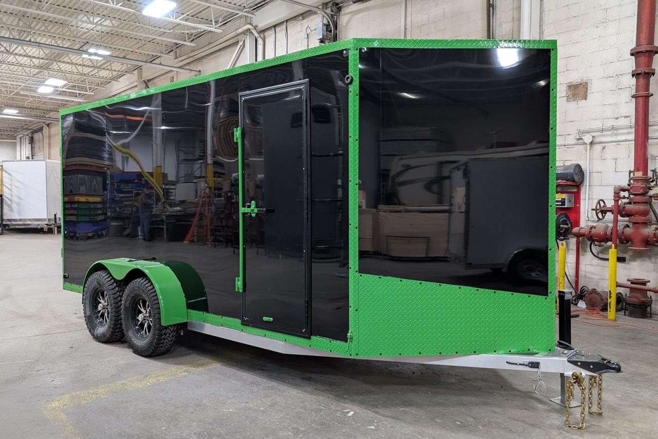 2025 Canadian Trailer Company 7x14 V Nose Cargo Trailer Aluminum Tandem Axle