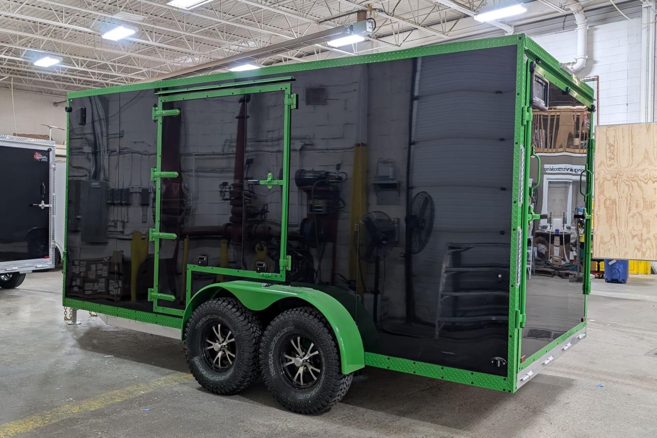 2025 Canadian Trailer Company 7x14 V Nose Cargo Trailer Aluminum Tandem Axle