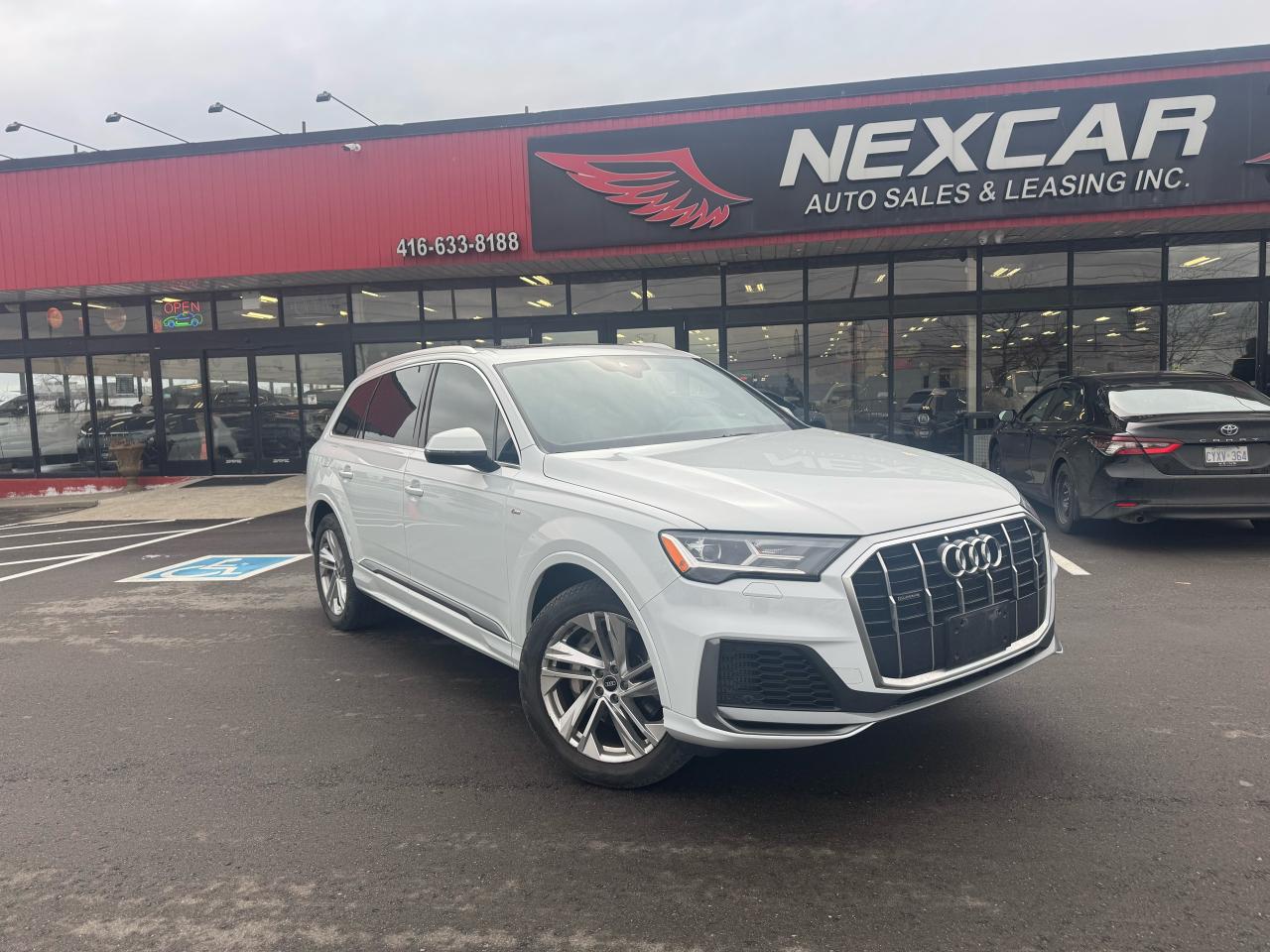 2021 Audi Q7 S-LINE AWD 7 PASS NAVI LEATHER PAN/ROOF B/SPOT