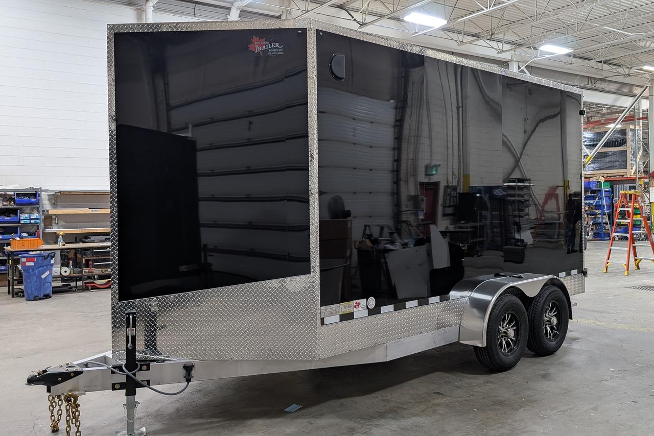 2025 Canadian Trailer Company 7x14 V Nose Cargo Trailer Aluminum Tandem Axle Photo10