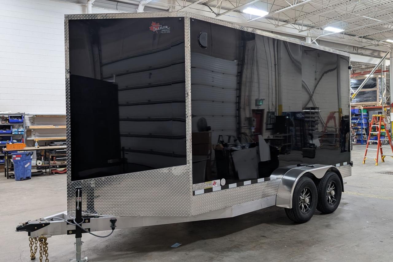 2025 Canadian Trailer Company 7x14 V Nose Cargo Trailer Aluminum Tandem Axle