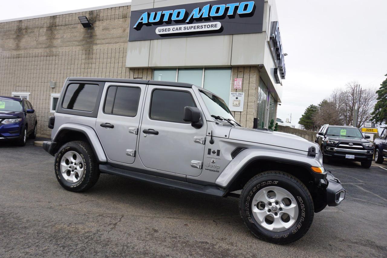 <div>*SAFETY INCLUDED*SERVICE RECORDS*LOCAL ONTARIO CAR* <span>Very Clean Jeep Wrangler </span><span>UNLIMITED SAHARA</span><span> </span><span>4WD 3.6L V6 with Automatic Transmission. Silver on Black Interior. </span><span>Fully Loaded with: Power Windows, Power Locks, and Power Mirrors, AUX/USB, AC, Keyless Entry, Back Up Camera, Bluetooth, Heated Seats, Engine Remote Starter, Heated steering Wheel, Cruise Control, Alloys, Fog Lights, Push to Start, and ALL THE POWER OPTIONS!! </span></div><br /><div><span>-------------------------------------------------</span><br><span>Financing options are available start from 6.96% with $0 Down payment O.A.C.</span><br><span>-------------------------------------------------</span><br><span>SAFETY CERTIFICATION INCLUDED*** Vehicle comes with: Safety Certification, and Car Fax Report ALL INCLUDED!! At no extra cost to you!! Dont miss this opportunity to own a high-quality, pre-owned vehicle. </span><br><span>-------------------------------------------------</span><br><span>Additionally, our vehicles qualify for up to 4 years of extended warranty. Please speak to your sales representative for more information.</span><br><span>-------------------------------------------------</span><br><span>We are open Monday to Saturday from 10am - 6pm, Sundays Closed.</span><br><span>-------------------------------------------------</span><br><span>We also welcome trade-ins, with on-site buyers available to estimate your vehicle on the same day.</span><br><span>-------------------------------------------------</span><br><span>Visit us at 3219 Harvester Road, Burlington, L7N 3N8 or call us at Nine O Five-281-2255 for more information.</span><br><span>------------------------------------------------</span><br><span>Check our inventory at www automotoinc ca</span></div>