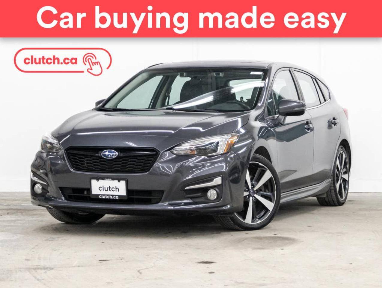 Used 2019 Subaru Impreza Sport-Tech AWD w/ Eyesight Pkg w/ Apple CarPlay & Android Auto, Nav, Power Moonroof for sale in Toronto, ON