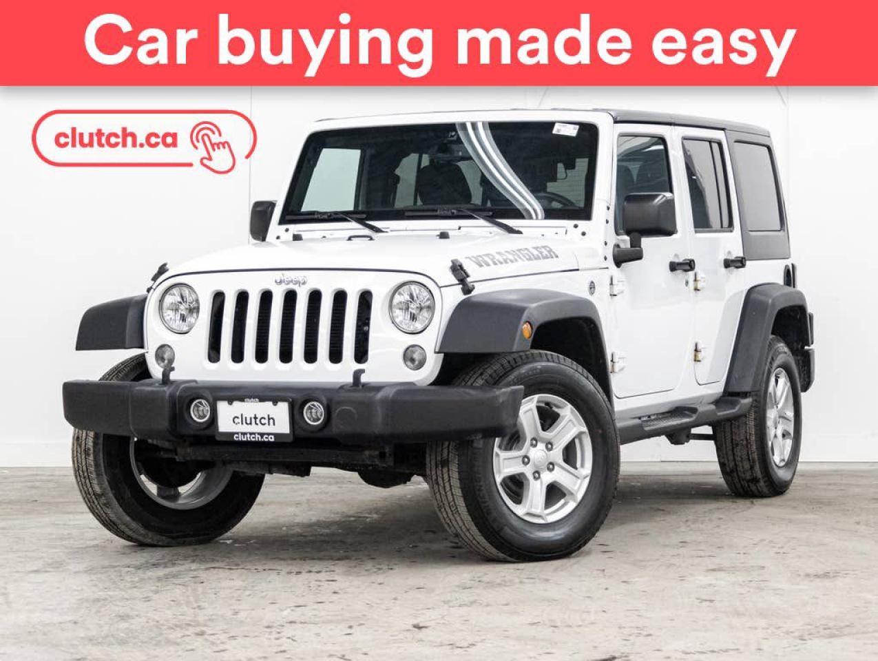 Used 2016 Jeep Wrangler Unlimited Sport 4X4 w/ Bluetooth, Cruise Control, Climate Control for sale in Toronto, ON