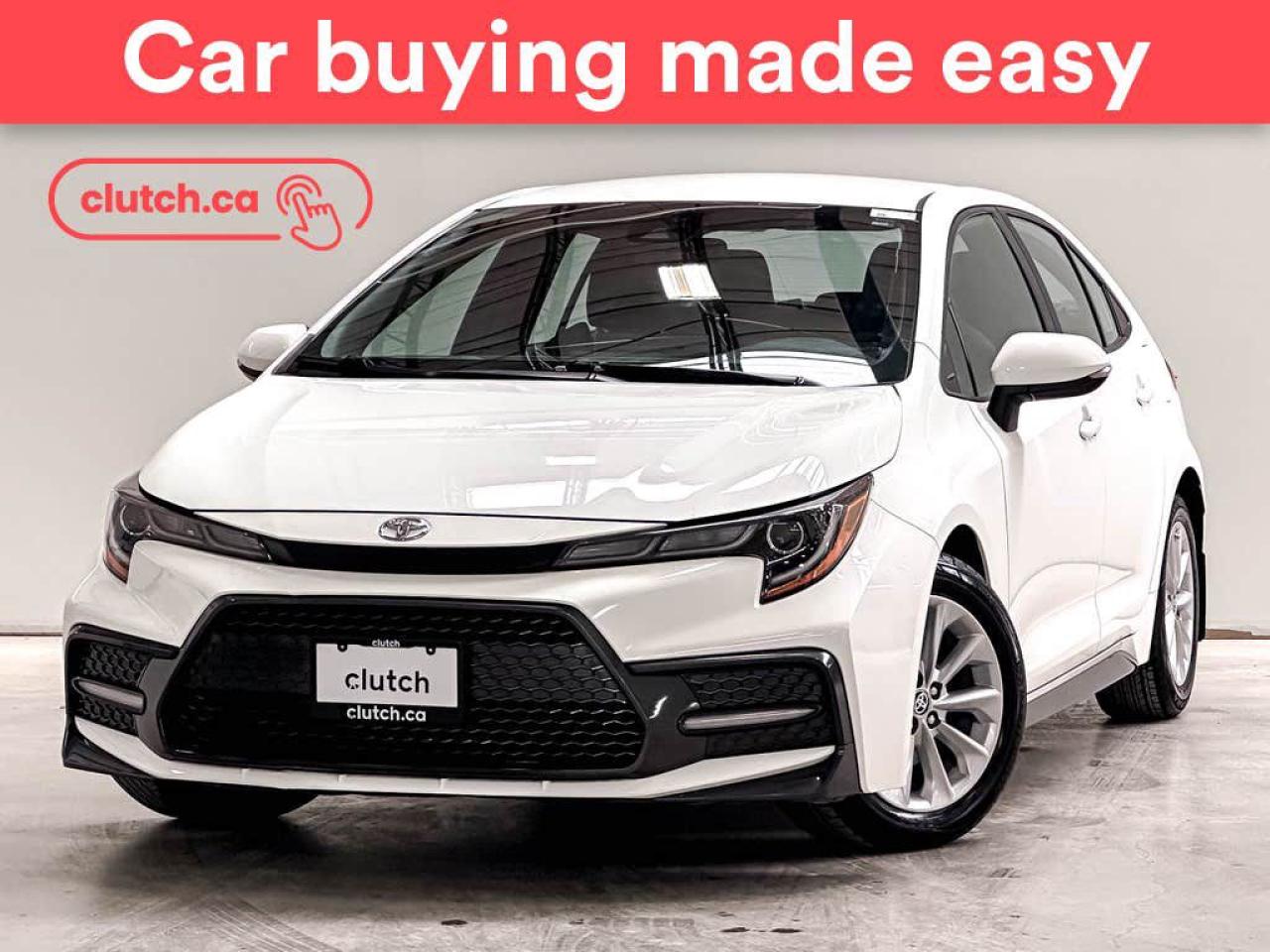 Climate Control, Auxiliary Audio Input, Bluetooth Music and more!<br> <br>Clutch is the largest online used car retailer in Canada, delivering a seamless, hassle-free car-buying experience to drivers everywhere. Shop hundreds of used cars online, get the right one delivered to your door, and enjoy peace of mind with our optional 10-Day Money-Back Guarantee. How sweet is that? To learn more, visit clutch.ca.<br> <br>The top features for this 2020 Toyota Corolla include:<br> <br>Front Heated Seats<br>Climate Control<br>Auxiliary Audio Input<br>Bluetooth Music<br>Touchscreen Display<br>Cruise Control<br>Adaptive Cruise Control<br>12V Outlet<br>Apple CarPlay<br>USB Input<br>Push Button Start<br>Lane Departure Warning<br>Blindspot Sensors<br>Rear View Camera<br> <br>Seamless home delivery - Delivery to your door in a matter of days. Available on select packages.<br> <br>Try it out for 10 days - If you do not like it, we will take it back. Available on select packages. <br> <br>Quality assured - All cars go through our rigorous 210-point inspection and reconditioning process.<br> <br>Peace of mind - Optional 3-month Standard Warranty, with additional warranty options available.<br> <br>Haggle-free - No haggling or hard sells.<br> <br>100% Transparency - Full inspection reports on every car, including high-res photography and a free Carfax report.<br> <br>Listed price is for cash purchase only and does not include taxes, Shipping Fees (if applicable), Delivery Fees (if applicable), government licensing fees. 10-day Money Back Guarantee, 3-month Standard Warranty, and home delivery are available with select packages.<br> <br>Previous Provincial Registrations:<br>Ontario<br> <br>Stock # 47349