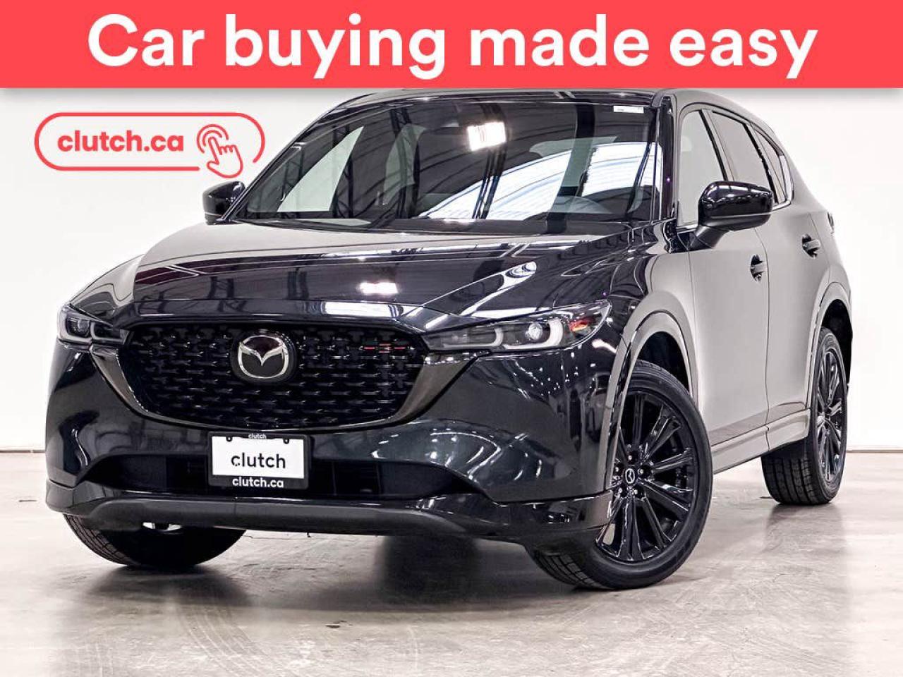 1 OWNER / Auto Dimming Rearview Mirror, Front Heated Seats, Ventilated Front Seats and more!<br> <br>Clutch is the largest online used car retailer in Canada, delivering a seamless, hassle-free car-buying experience to drivers everywhere. Shop hundreds of used cars online, get the right one delivered to your door, and enjoy peace of mind with our optional 10-Day Money-Back Guarantee. How sweet is that? To learn more, visit clutch.ca.<br> <br>The top features for this 2023 Mazda CX-5 include:<br> <br>Power Tailgate/Hatch<br>Auto Dimming Rearview Mirror<br>Front Heated Seats<br>Ventilated Front Seats<br>Rear Heated Seats<br>Driver Seat Memory System<br>Climate Control<br>Dual Zone Front Climate Control<br>Premium Sound System<br>Bluetooth Music<br>GPS Navigation<br>Cruise Control<br>Adaptive Cruise Control<br>Integrated Garage Door Opener<br>12V Outlet<br>Apple CarPlay<br>Android Auto<br>USB Input<br>Push Button Start<br>Heads Up Display<br>Power Folding Exterior Mirrors<br>Lane Departure Warning<br>Blindspot Sensors<br>Traffic Sign Recognition<br>Heated Steering Wheel<br>Rain Sensing Wipers<br>Sunroof<br>Automatic High Beams<br>Rear View Camera<br>Power Driver Seat<br>Power Passenger Seat<br> <br>Seamless home delivery - Delivery to your door in a matter of days. Available on select packages.<br> <br>Try it out for 10 days - If you do not like it, we will take it back. Available on select packages. <br> <br>Quality assured - All cars go through our rigorous 210-point inspection and reconditioning process.<br> <br>Peace of mind - Optional 3-month Standard Warranty, with additional warranty options available.<br> <br>Haggle-free - No haggling or hard sells.<br> <br>100% Transparency - Full inspection reports on every car, including high-res photography and a free Carfax report.<br> <br>Listed price is for cash purchase only and does not include taxes, Shipping Fees (if applicable), Delivery Fees (if applicable), government licensing fees. 10-day Money Back Guarantee, 3-month Standard Warranty, and home delivery are available with select packages.<br> <br>Previous Provincial Registrations:<br>Ontario<br> <br>Stock # 47413