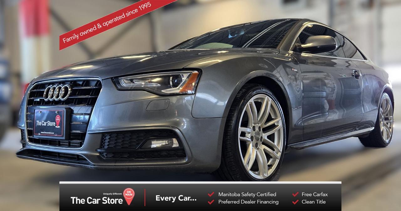 Used 2015 Audi A5 PROGRESSIV| S-LINE Leather/Sunroof/Navi/No Accid for sale in Winnipeg, MB