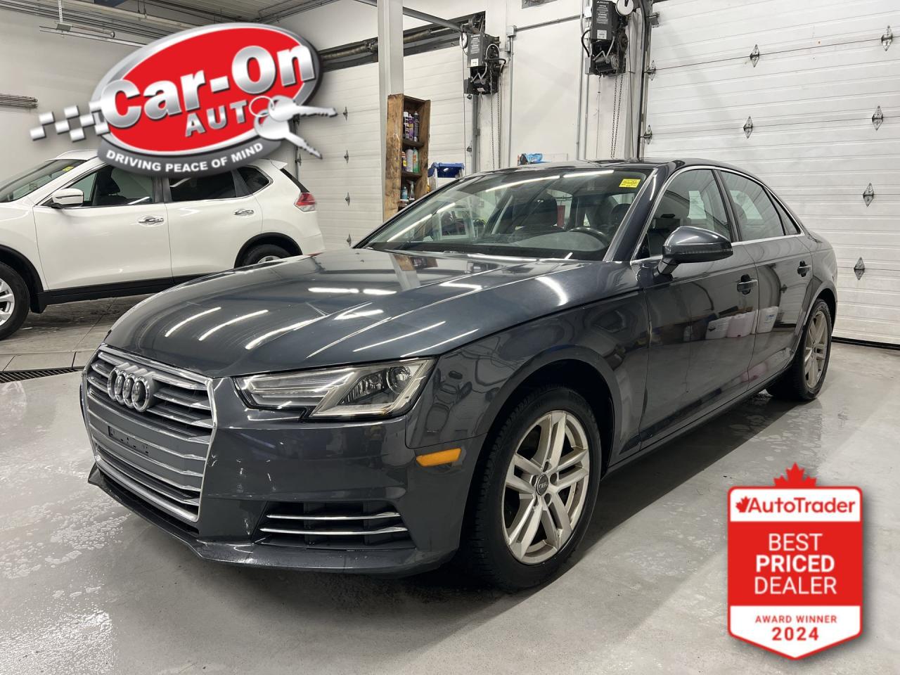 All-wheel drive w/ leather, sunroof, heated seats, backup camera, 17-inch alloys, three-zone climate control, auto headlights, keyless entry w/ push start, full power group incl. power driver & passenger seats, Audi drive select, fog lights, cruise control, Bluetooth and more!!