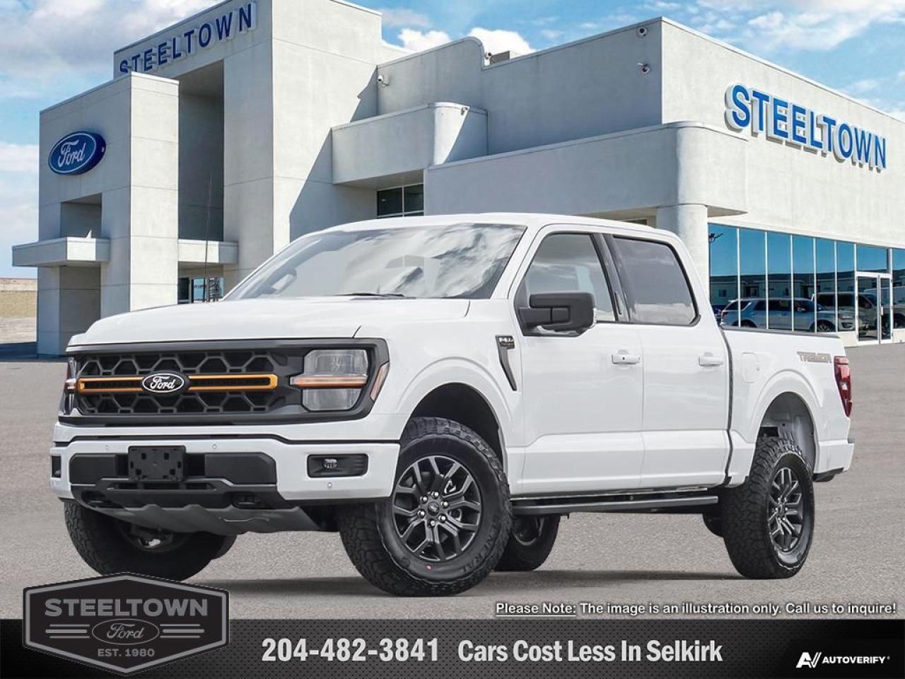 <b>Off-Road Package,  Heated Seats,  Climate Control,  Aluminum Wheels,  Running Boards!</b><br> <br> <br> <br>We value your TIME, we wont waste it or your gas is on us!   We offer extended test drives and if you cant make it out to us we will come straight to you!<br> <br>  From powerful engines to smart tech, theres an F-150 to fit all aspects of your life. <br> <br>Just as you mold, strengthen and adapt to fit your lifestyle, the truck you own should do the same. The Ford F-150 puts productivity, practicality and reliability at the forefront, with a host of convenience and tech features as well as rock-solid build quality, ensuring that all of your day-to-day activities are a breeze. Theres one for the working warrior, the long hauler and the fanatic. No matter who you are and what you do with your truck, F-150 doesnt miss.<br> <br> This space white metallic Crew Cab 4X4 pickup   has an automatic transmission and is powered by a  400HP 3.5L V6 Cylinder Engine.<br> <br> Our F-150s trim level is Tremor. Upgrading to this Ford F-150 Tremor is a great choice as it comes loaded with exclusive aluminum wheels, a performance off-road suspension, a dual stainless steel exhaust with black tip, front fog lights, remote keyless entry and remote engine start, Ford Co-Pilot360 that features lane keep assist, pre-collision assist and automatic emergency braking. Enhanced features include body colored exterior accents, SYNC 4 with enhanced voice recognition, Apple CarPlay and Android Auto, FordPass Connect 4G LTE, steering wheel mounted cruise control, a powerful audio system, trailer hitch and sway control, cargo box lights, power door locks and a rear view camera to help when backing out of a tight spot. This vehicle has been upgraded with the following features: Off-road Package,  Heated Seats,  Climate Control,  Aluminum Wheels,  Running Boards,  Remote Start,  Sync. <br><br> View the original window sticker for this vehicle with this url <b><a href=http://www.windowsticker.forddirect.com/windowsticker.pdf?vin=1FTFW4L89SFA86331 target=_blank>http://www.windowsticker.forddirect.com/windowsticker.pdf?vin=1FTFW4L89SFA86331</a></b>.<br> <br>To apply right now for financing use this link : <a href=http://www.steeltownford.com/?https://CreditOnline.dealertrack.ca/Web/Default.aspx?Token=bf62ebad-31a4-49e3-93be-9b163c26b54c&La target=_blank>http://www.steeltownford.com/?https://CreditOnline.dealertrack.ca/Web/Default.aspx?Token=bf62ebad-31a4-49e3-93be-9b163c26b54c&La</a><br><br> <br/>   0% financing for 60 months. 1.99% financing for 84 months.  Incentives expire 2025-03-31.  See dealer for details. <br> <br>Family owned and operated in Selkirk for 35 Years.  <br>Steeltown Ford is located just 20 minutes North of the Perimeter Hwy, with an onsite banking center that offers free consultations. <br>Ask about our special dealer rates available through all major banks and credit unions.<br>Dealer retains all rebates, plus taxes, govt fees and Steeltown Protect Plus.<br>Steeltown Ford Protect Plus includes:<br>- Life Time Tire Warranty <br>Dealer Permit # 1039<br><br><br> Come by and check out our fleet of 100+ used cars and trucks and 170+ new cars and trucks for sale in Selkirk.  o~o