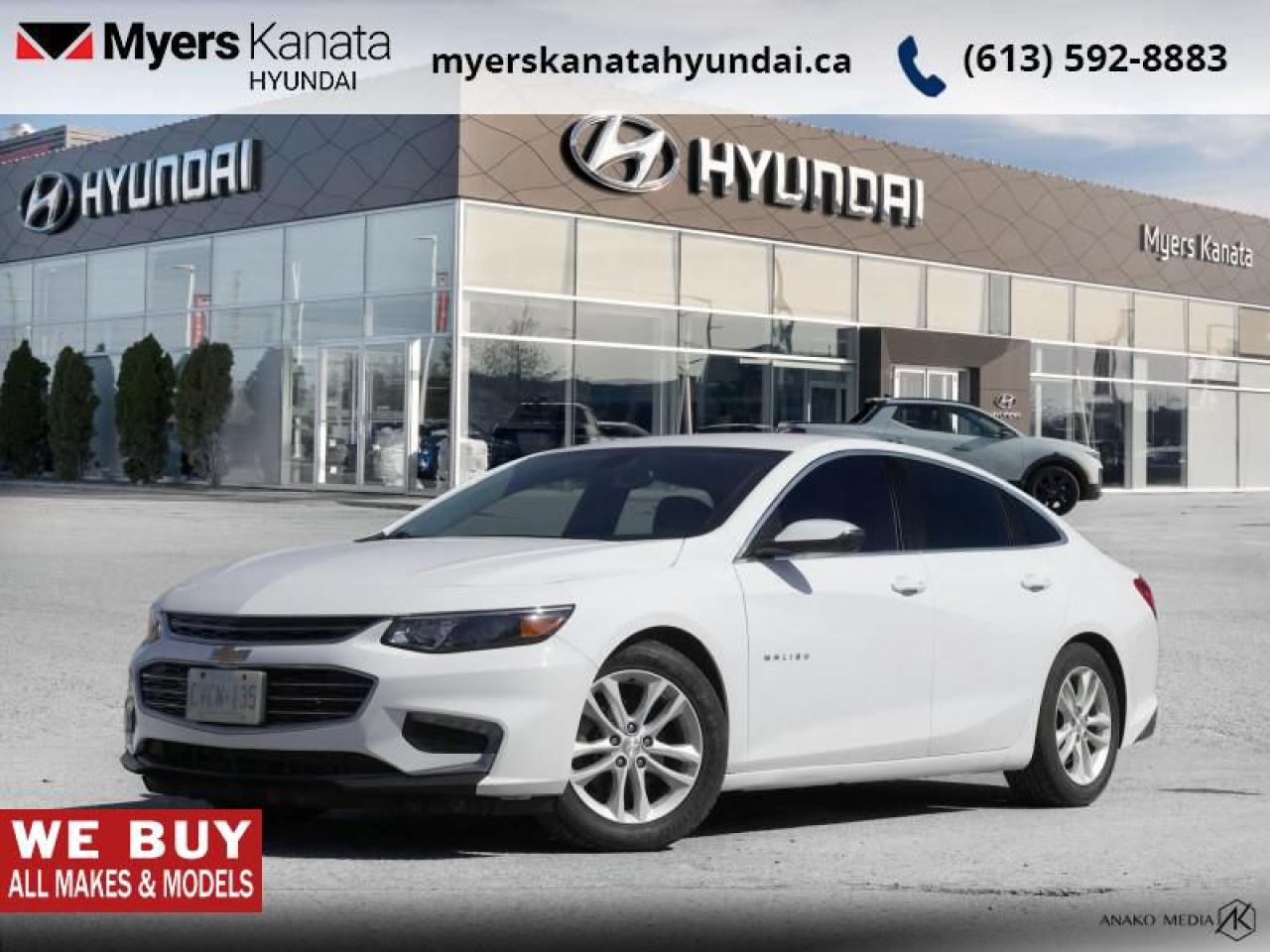 Used 2017 Chevrolet Malibu 1LT  - $58.85 /Wk - Low Mileage for sale in Kanata, ON