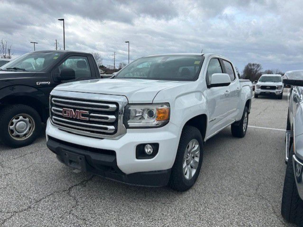 <p>The **2017 GMC Canyon SLE Crew Cab 3.6L 4x4** is a rugged yet refined midsize pickup truck that blends powerful performance</p>
<p> the Canyon is designed to take on tough tasks while offering a comfortable and well-equipped interior.

Powered by the **3.6L V6 engine**</p>
<p> allowing you to tackle challenging terrains and inclement weather with confidence. Whether youre driving through city streets or navigating rugged trails</p>
<p> the Canyon is built to handle a variety of conditions with ease. The **6-speed automatic transmission** ensures smooth shifting and responsiveness for a dynamic driving experience.

Inside</p>
<p> the **Crew Cab** provides a spacious and comfortable cabin that can accommodate up to five passengers. The **SLE trim** offers a well-appointed interior with **premium cloth seating**</p>
<p> and **dual-zone climate control** to keep everyone comfortable. The **8-inch touchscreen infotainment system** comes with **Apple CarPlay**</p>
<p> keeping you connected and entertained while on the go.

The **2017 GMC Canyon SLE Crew Cab** is also equipped with a variety of safety features</p>
<p> the **2017 GMC Canyon SLE Crew Cab 3.6L 4x4** is a midsize truck that combines rugged strength with everyday usability. Whether youre towing a trailer</p>
<p> this Canyon provides the performance and comfort you need for both work and weekend adventures.


REASONS TO BUY FROM WATFORD FORD


Best Price First.

Tired of negotiating? No problem! No hassle</p>
<p> best price from the start. Guaranteed!

Brake pads for life.

Receive free brake pads for life of your vehicle when you do all your regular service at Watford Ford.

First oil change covered.

Return to Watford Ford for your complimentary first oil change with your New or Used vehicle.

1 year road hazard tire protection.

Nails</p>
<p> potholes?no worries. $250 coverage per tire for any road hazards.

Secure-guard theft protection.

Four thousand dollars ($4</p>
<p> in the event that your Vehicle is stolen and not recovered and deemed to be a total loss

**Our goal is to maintain 100% accuracy on our listings. However</p>
<p> mistakes may still occur. Please contact us to confirm details**


**ONE KEY POLICY: All used cars come standard with One Key. In instances where the vehicle came with 2 Keys</p>
<a href=http://www.watfordford.com/used/GMC-Canyon-2017-id12014848.html>http://www.watfordford.com/used/GMC-Canyon-2017-id12014848.html</a>