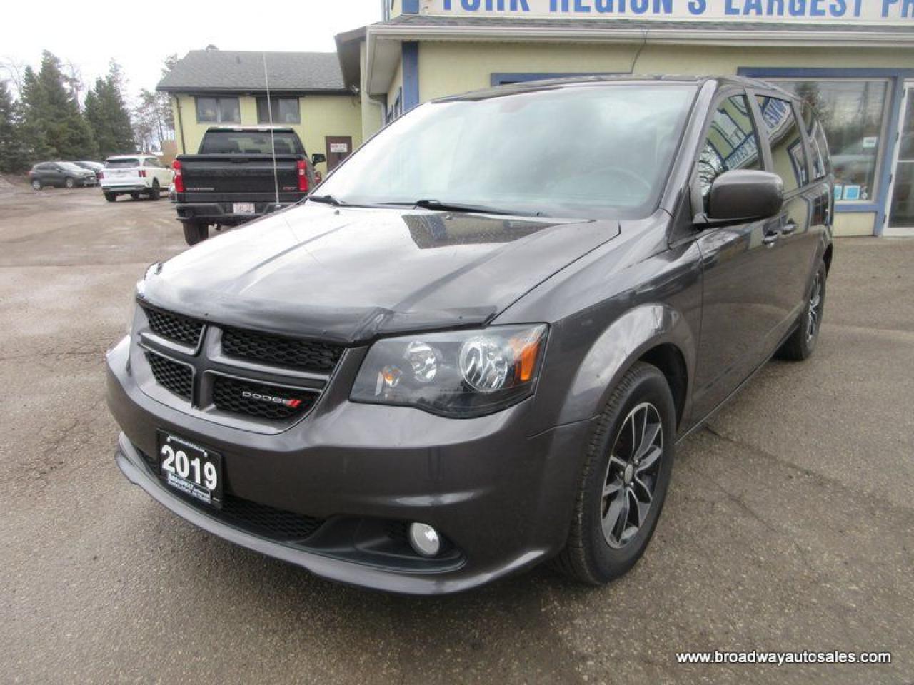 Used 2019 Dodge Grand Caravan LOADED GT-PACKAGE 7 PASSENGER 3.6L - V6.. CAPTAINS.. FULL STOW-N-GO.. POWER DOORS & TAILGATE.. LEATHER.. HEATED SEATS & WHEEL.. BACK-UP CAMERA.. for sale in Bradford, ON