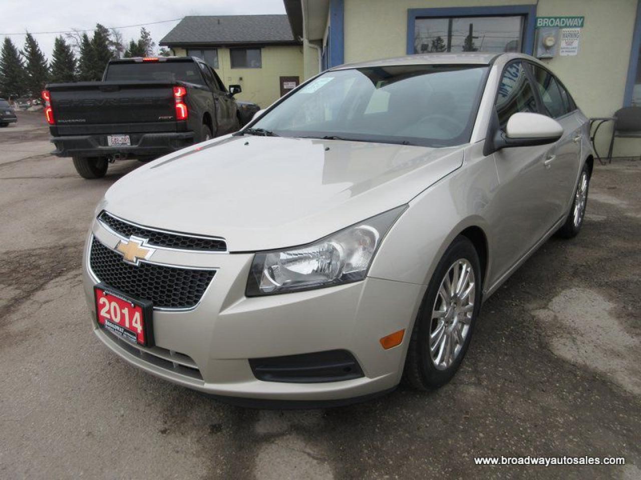 Used 2014 Chevrolet Cruze FUEL EFFICIENT LS-ECO-MODEL 5 PASSENGER 1.4L - TURBO.. TOUCH SCREEN DISPLAY.. BACK-UP CAMERA.. BLUETOOTH SYSTEM.. KEYLESS ENTRY.. for sale in Bradford, ON