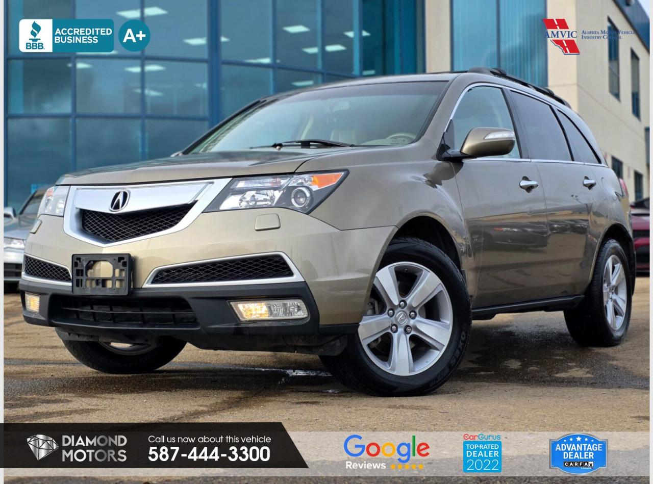 3.7L 6 CYLINDER ENGINE, ALL WHEEL DRIVE, 7 SEATS, NAVIGATION, HEATED SEATS, BLUETOOTH, POWER TAILGATE, BLIND SPOT MONITORING, BACKUP CAMERA, AND MUCH MORE! <br/> <br/>  <br/> Just Arrived 2010 Acura MDX Technology AWD Tan has 213,003 KM on it. 3.7L 6 Cylinder Engine engine, All-Wheel Drive, Automatic transmission, 5 Seater passengers, on special price for . <br/> <br/>  <br/> Book your appointment today for Test Drive. We offer contactless Test drives & Virtual Walkarounds. Stock Number: 25079 <br/> <br/>  <br/> At Diamond Motors, we are dedicated to providing you with an outstanding car-buying experience, offering quality pre-owned vehicles at prices that fit your budget. Our transparent and honest approach means you can expect straightforward guidance without any high-pressure sales tactics. We believe in building lasting relationships with our customers by offering personalized service tailored to your needs. From the moment you step onto our lot, our team is here to support you every step of the way, ensuring you leave confident in your decision. Trust, integrity, and customer satisfaction are the foundation of everything we do. <br/> <br/>  <br/> Why choose us? <br/>  <br/> Certified Pre-Owned Vehicles <br/> Family Owned & Operated <br/> Finance Available <br/> Extended Warranty <br/> Vehicles Priced to Sell <br/> No Pressure Environment <br/> Inspection & Carfax Report <br/> Professionally Detailed Vehicles <br/> Full Disclosure Guaranteed <br/> AMVIC Licensed <br/> BBB Accredited Business <br/> CarGurus Top-rated Dealer 2022 & 2024 <br/> <br/>  <br/> Phone to schedule an appointment @ 587-444-3300 or simply browse our inventory online www.diamondmotors.ca or come and see us at our location at <br/> 3403 93 street NW, Edmonton, T6E 6A4 <br/> <br/>  <br/> To view the rest of our inventory: <br/> www.diamondmotors.ca/inventory <br/> <br/>  <br/> All vehicle features must be confirmed by the buyer before purchase to confirm accuracy. All vehicles have an inspection work order and accompanying Mechanical fitness assessment. All vehicles will also have a Carproof report to confirm vehicle history, accident history, salvage or stolen status, and jurisdiction report. <br/>