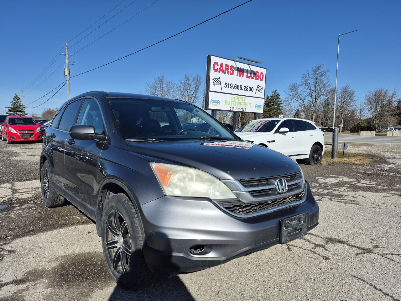 <p><span style=font-size: 14pt;><strong>2010 HONDA CR-V EX-L AWD ! </strong></span></p><p><span style=font-size: 14pt;><strong>BEING SOLD AS-IS , RUNS AND DRIVES GOOD , LEATHER LOADED , SUNROOF , HEATED SEATS </strong></span></p><p> </p><p> </p><p><span style=font-size: 14pt;><strong>CARS IN LOBO LTD. (Buy - Sell - Trade - Finance) <br /></strong></span><span style=font-size: 14pt;><strong style=font-size: 18.6667px;>Office# - 519 666 2800<br /></strong></span><span style=font-size: 14pt;><strong>TEXT 24/7 - 226-289-5416</strong></span></p><p><span style=font-size: 14pt;><span style=color: #3e4153; font-size: medium; background-color: #f9f9f9;>This vehicle is being sold as is, unfit, not e-tested and is not represented as being in a road worthy condition, mechanically sound or maintained at any guaranteed level of quality. The vehicle may not be fit for use as a means of transportation and may require substantial repairs at the purchasers expense. It may not be possible to register the vehicle to be driven in its current condition.</span></span></p><p><span style=font-size: 12pt;>-> LOCATION <a title=Location  href=https://www.google.com/maps/place/Cars+In+Lobo+LTD/@42.9998602,-81.4226374,15z/data=!4m5!3m4!1s0x0:0xcf83df3ed2d67a4a!8m2!3d42.9998602!4d-81.4226374 target=_blank rel=noopener>6355 Egremont Dr N0L 1R0 - 6 KM from fanshawe park rd and hyde park rd in London ON</a><br />-> Quality pre owned local vehicles. CARFAX available for all vehicles <br />-> Certification is included in price unless stated AS IS or ask about our AS IS pricing<br />-> We offer Extended Warranty on our vehicles inquire for more Info<br /></span><span style=font-size: small;><span style=font-size: 12pt;>-> All Trade ins welcome (Vehicles,Watercraft, Motorcycles etc.)</span><br /><span style=font-size: 12pt;>-> Financing Available on qualifying vehicles <a title=FINANCING APP href=https://carsinlobo.ca/fast-loan-approvals/ target=_blank rel=noopener>APPLY NOW -> FINANCING APP</a></span><br /><span style=font-size: 12pt;>-> Register & license vehicle for you (Licensing Extra)</span><br /><span style=font-size: 12pt;>-> No hidden fees, Pressure free shopping & most competitive pricing. </span></span></p><p><span style=font-size: small;><span style=font-size: 12pt;>MORE QUESTIONS? FEEL FREE TO CALL (519 666 2800)/TEXT </span></span><span style=background-color: #ffffff; color: #1c2b33; font-family: -apple-system, BlinkMacSystemFont, Segoe UI, Roboto, Helvetica, Arial, sans-serif, Apple Color Emoji, Segoe UI Emoji, Segoe UI Symbol; font-size: 12pt; white-space: pre-wrap;>226 289 5416</span><span style=font-size: 12pt;>/EMAIL (Sales@carsinlobo.ca)</span></p><p> </p>