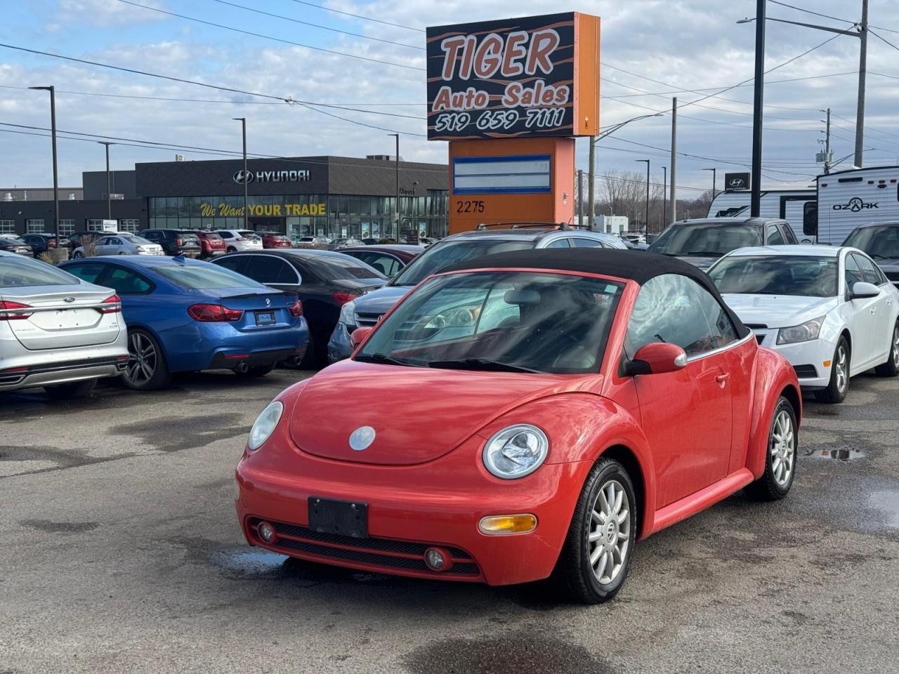 Used 2004 Volkswagen New Beetle CONVERTIBLE, MANUAL VERY CLEAN, ONLY 184KMS, CERT for sale in London, ON