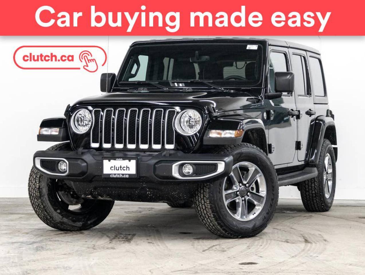 Used 2022 Jeep Wrangler Unlimited Sahara 4WD w/ Apple CarPlay & Android Auto, Rearview Cam, Nav for sale in Toronto, ON