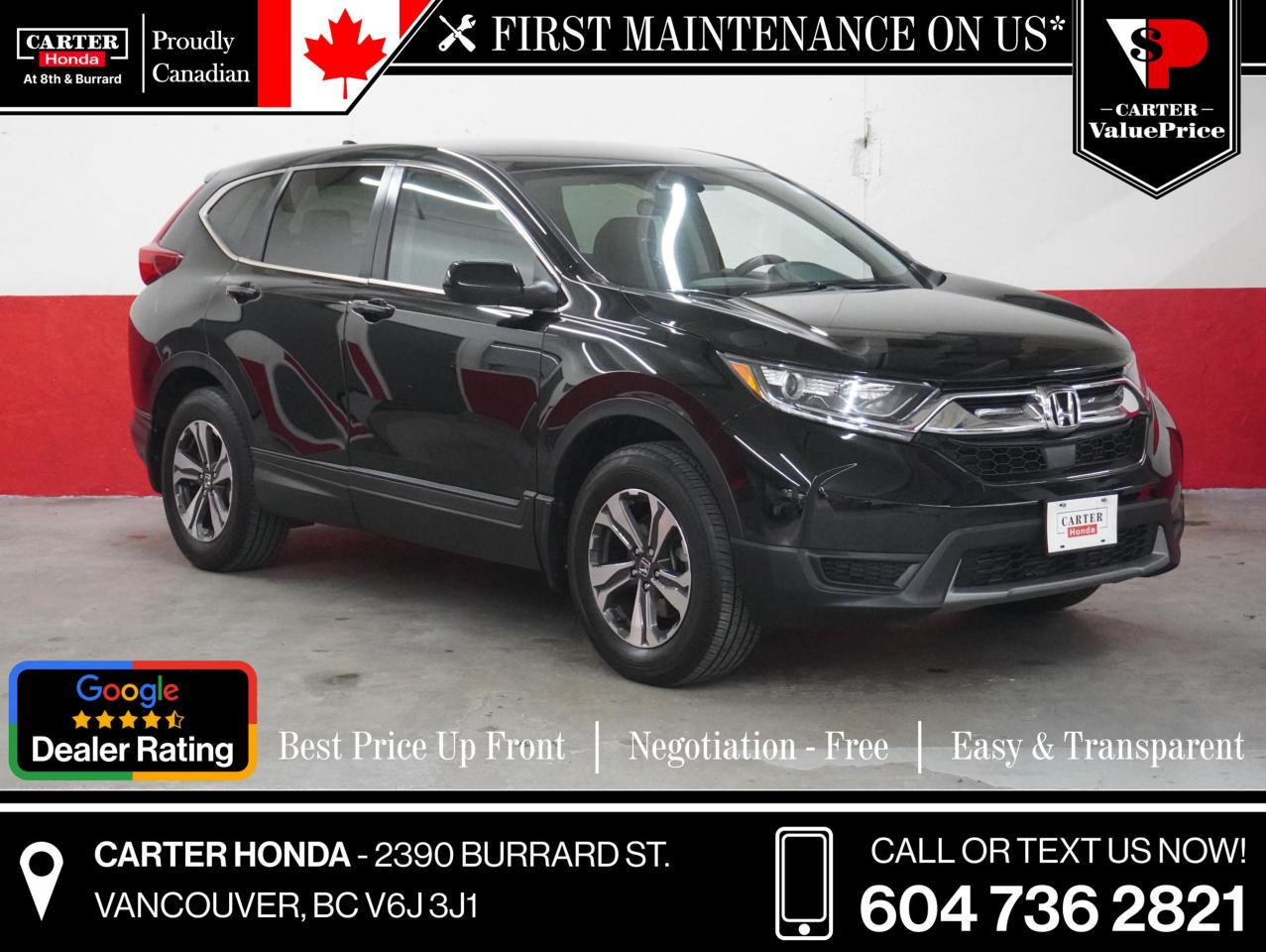 Used 2018 Honda CR-V LX AWD APPLE/ANDROID, RMT START for sale in Vancouver, BC
