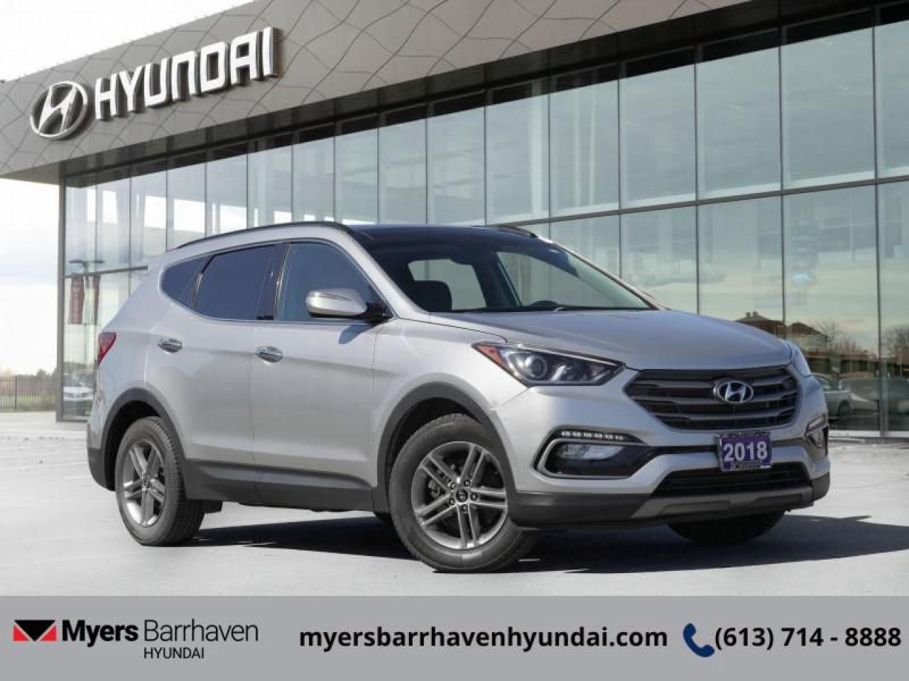 <b>Heated Seats,  Rear View Camera,  Heated Steering Wheel,  Bluetooth,  Blind Spot Detection!</b><br> <br>  Compare at $17510 - Our Price is just $17000! <br> <br>   Dynamic styling and advanced safety technologies make this 2018 Hyundai Santa Fe Sport the real multipurpose SUV. This  2018 Hyundai Santa Fe Sport is for sale today. <br> <br>A versatile, safe and comfortable SUV that delivers great fuel efficiency both in the city and on the highway. Thanks to the multiple premium and luxury options that are fitted as standard in the 2018 Hyundai Santa Fe Sport, the driving experience is both relaxing and refined in the city and safe and reassuring when taken off road. All in all this new 2018 Hyundai Santa Fe Sport is a great performer at an amazing value. This  SUV has 134,078 kms. Its  silver in colour  . It has an automatic transmission and is powered by a  185HP 2.4L 4 Cylinder Engine.  <br> <br> Our Santa Fe Sports trim level is Premium AWD. The versatile, technologically advanced 2018 Hyundai Santa Fe Sport Premium AWD is the ultimate family SUV ready to take on your daily adventures. Features include full time all wheel drive, aluminum alloy wheels, heated side mirrors with turn signal indicators, front and rear heated wipers, front fog lamps, 6 speaker stereo with a 5 inch display, Sirius XM satellite radio, Bluetooth connectivity, power windows front and rear, power heated front seats, heated rear seats, remote keyless entry, heated steering wheel, power fuel remote release, cruise control, dual zone front automatic air conditioning, multiple storage consoles, power door locks, rear view camera, rear parking sensors, blind spot sensor, rear collision alert and much more. This vehicle has been upgraded with the following features: Heated Seats,  Rear View Camera,  Heated Steering Wheel,  Bluetooth,  Blind Spot Detection,  Siriusxm,  Remote Keyless Entry. <br> <br/><br> Buy this vehicle now for the lowest bi-weekly payment of <b>$123.24</b> with $0 down for 84 months @ 6.99% APR O.A.C. ( Plus applicable taxes -  & fees   ).  See dealer for details. <br> <br>*LIFETIME ENGINE TRANSMISSION WARRANTY NOT AVAILABLE ON VEHICLES WITH KMS EXCEEDING 140,000KM, VEHICLES 8 YEARS & OLDER, OR HIGHLINE BRAND VEHICLE(eg. BMW, INFINITI. CADILLAC, LEXUS...) o~o