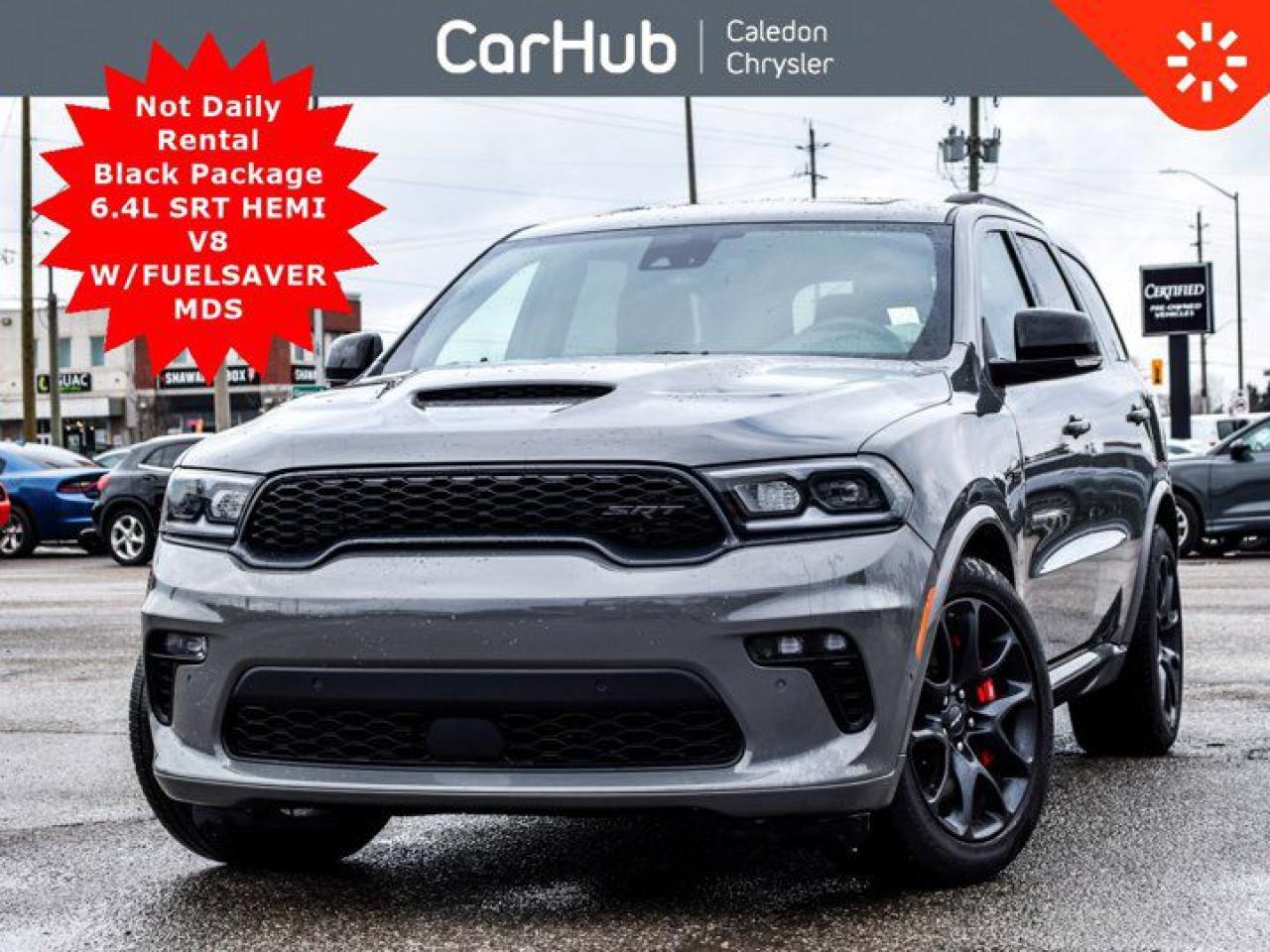 
This Dodge Durango SRT 392 Premium AWD has a strong Premium Unleaded V-8 6.4 L Engine powering this Automatic transmission. WHEELS: 20 X 10 LIGHTS OUT ALUMINUM, TRANSMISSION: 8-SPEED TORQUEFLITE AUTOMATIC (STD), QUICK ORDER PACKAGE 29N SRT 392 PREMIUM -inc: Engine: 6.4L SRT HEMI V8 w/Fuel Saver MDS, Transmission: 8-Speed Torque Flite Automatic, Red Brembo High Performance Brakes, 3rd-Row Floor Mat & Full Console, 4 & 7-Pin Wiring Harness, Integrated Roof Rail Crossbars, 12-Volt Auxiliary Power Outlet - 2nd-Row, Rear Illuminated Cup Holders, Red Seat Belts, Premium Instrument Panel, Forward Collision Warning/Active Braking, Power Sunroof, 19-Amped Harman/Kardon Speakers w/Subwoofer, Trailer Brake Control, USB Charging Port in Console, 825-Watt Amplifier, Adaptive Cruise Control w/Stop & Go, Black Roof Rails, Class IV Hitch Receiver, Forged Carbon Fibre Interior Accents, 2nd-Row Console w/Armrest & Storage, Lane Departure Warning/Lane Keep Assist, ENGINE: 6.4L SRT HEMI V8 W/FUELSAVER MDS (STD). Our advertised prices are for consumers (i.e. end users) only.

 

Not Daily Rental

This vehicle is in excellent condition and has passed a multi point inspection. Vehicle detailed.

This vehicle also is accident-free -- see Carfax Report.

 

 

This Dodge Durango SRT 392 Premium AWD Features the Following Options 
BLACK PACKAGE -inc: Grey Metallic Badges, Satin Black Dodge Tail Lamp Badge, Wheels: 20 x 10 Lights Out Aluminum, Eclipse Black Exhaust Tip , DEMONIC RED/BLACK, HIGH-PERFORMANCE LAGUNA LEATHER SEATS, Voice Activated Dual Zone Front Automatic Air Conditioning, Valet Function, Trunk/Hatch Auto-Latch, Trip Computer, Transmission w/Driver Selectable Mode and Sequential Shift Control w/Steering Wheel Controls, Towing Equipment -inc: Trailer Sway Control, Tire Specific Low Tire Pressure Warning, Tailgate/Rear Door Lock Included w/Power Door Locks, Streaming Audio, Sport Heated Leather Steering Wheel, Speed Sensitive Rain Detecting Variable Intermittent Wipers, Smart Device Remote Engine Start, Smart Device Integration.

 

Please note the window sticker features options the car had when new -- some modifications may have been made since then. Please confirm all options and features with your CarHub Product Advisor.

 

 

Drive Happy with CarHub
*** All-inclusive, upfront prices -- no haggling, negotiations, pressure, or games

*** Purchase or lease a vehicle and receive a $1000 CarHub Rewards card for service

*** Purchase this vehicle fully online on CarHub websites

 

Transparency Statement
Online prices and payments are for finance purchases -- please note there is a $750 finance/lease fee. Cash purchases for used vehicles have a $2,200 surcharge (the finance price + $2,200), however cash purchases for new vehicles only have tax and licensing extra -- no surcharge. NEW vehicles priced at over $100,000 including add-ons or accessories are subject to the additional federal luxury tax. While every effort is taken to avoid errors, technical or human error can occur, so please confirm vehicle features, options, materials, and other specs with your CarHub representative. This can easily be done by calling us or by visiting us at the dealership. CarHub used vehicles come standard with 1 key. If we receive more than one key from the previous owner, we include them with the vehicle. Additional keys may be purchased at the time of sale. Ask your Product Advisor for more details. Payments are only estimates derived from a standard term/rate on approved credit. Terms, rates and payments may vary. Prices, rates and payments are subject to change without notice. Please see our website for more details.
