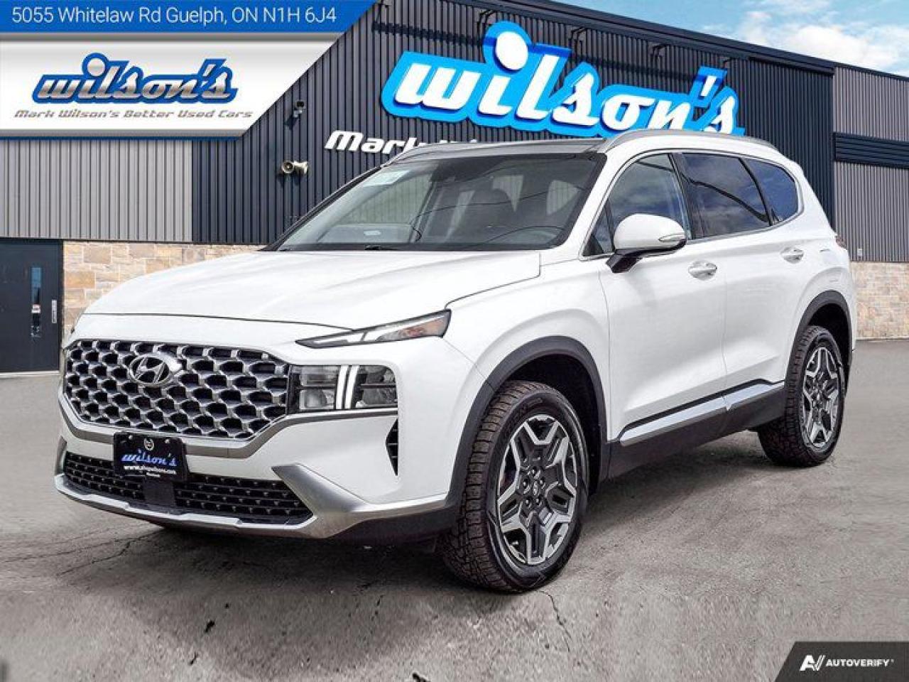 Used 2021 Hyundai Santa Fe Hybrid Luxury Hybrid AWD | Leather | Sunroof | Cooled + Heated Seats | Adaptive Cruise | CarPlay+Android | for sale in Guelph, ON