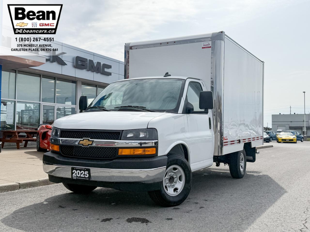 New 2025 Chevrolet Express Cutaway Work Van 4.3L V6 WITH REMOTE ENTRY, POWER DRIVER'S SEAT, CLOTH SEATS, AIR CONDITIONING, CRUISE CONTROL, MP3 PLAYER, BLUETOOTH for sale in Carleton Place, ON
