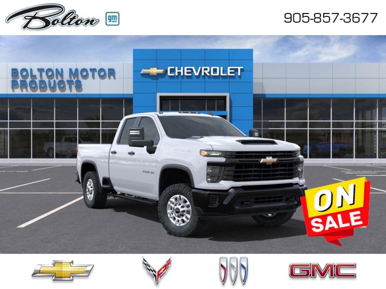 New 2025 Chevrolet Silverado 2500 HD Work Truck - Diesel Engine for sale in Bolton, ON