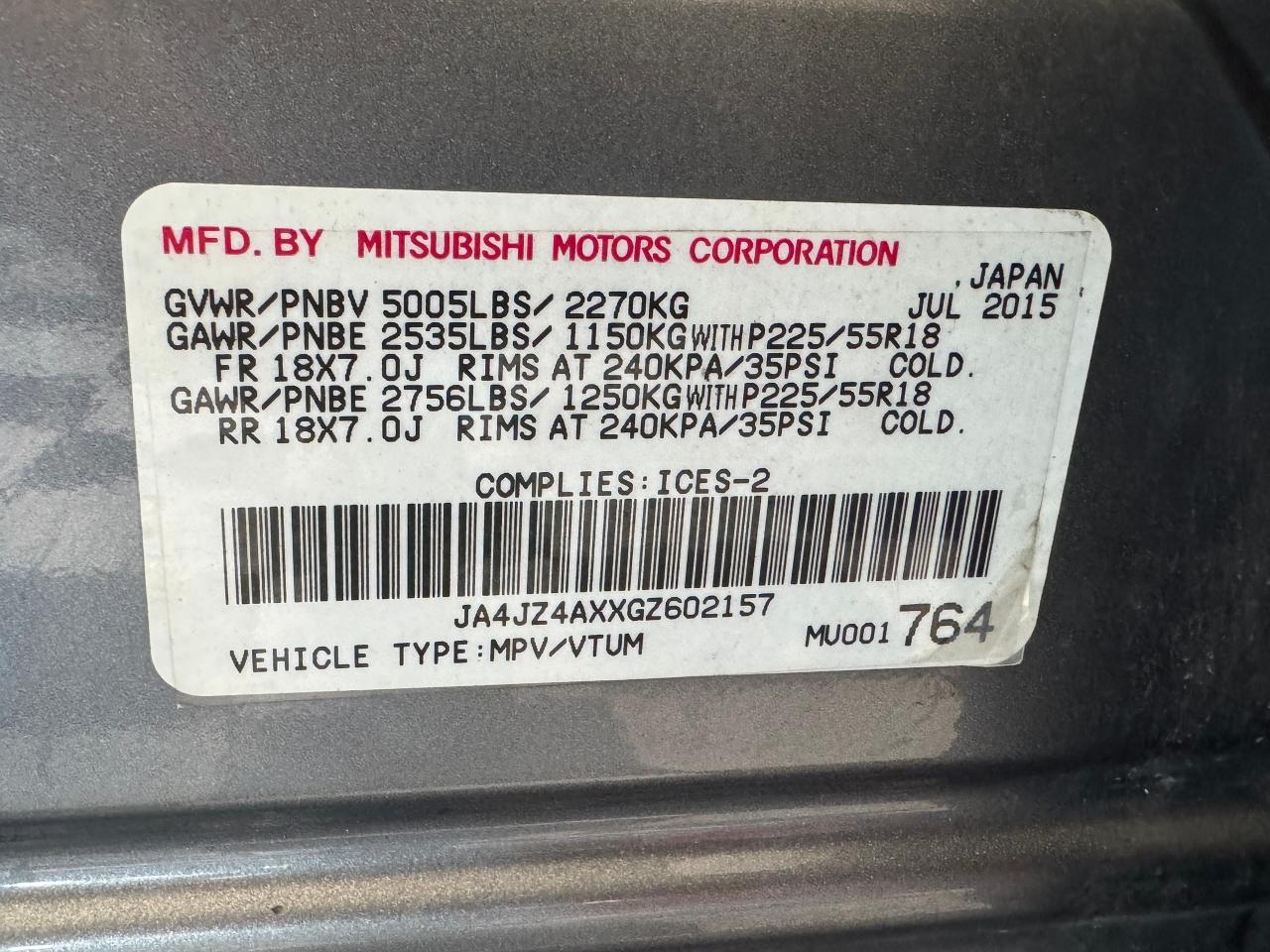 2016 Mitsubishi Outlander GT AWD 7 Passenger+Roof+AdaptiveCruise+CLEANCARFAX - Photo #40