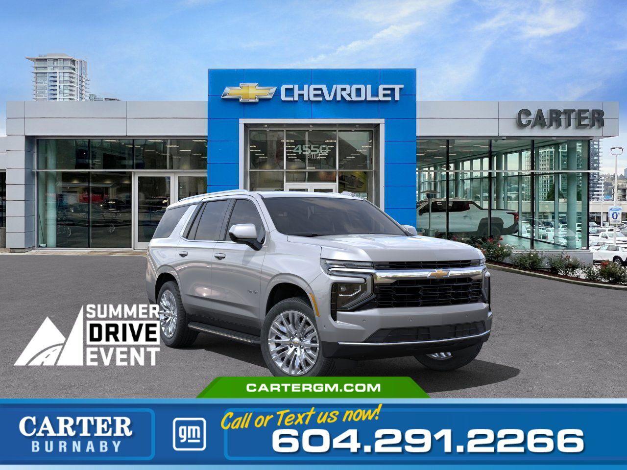 New 2025 Chevrolet Tahoe 1LS 4WD | Alum Wheels/Limited Slip Diff/Rear Cam for sale in Burnaby, BC