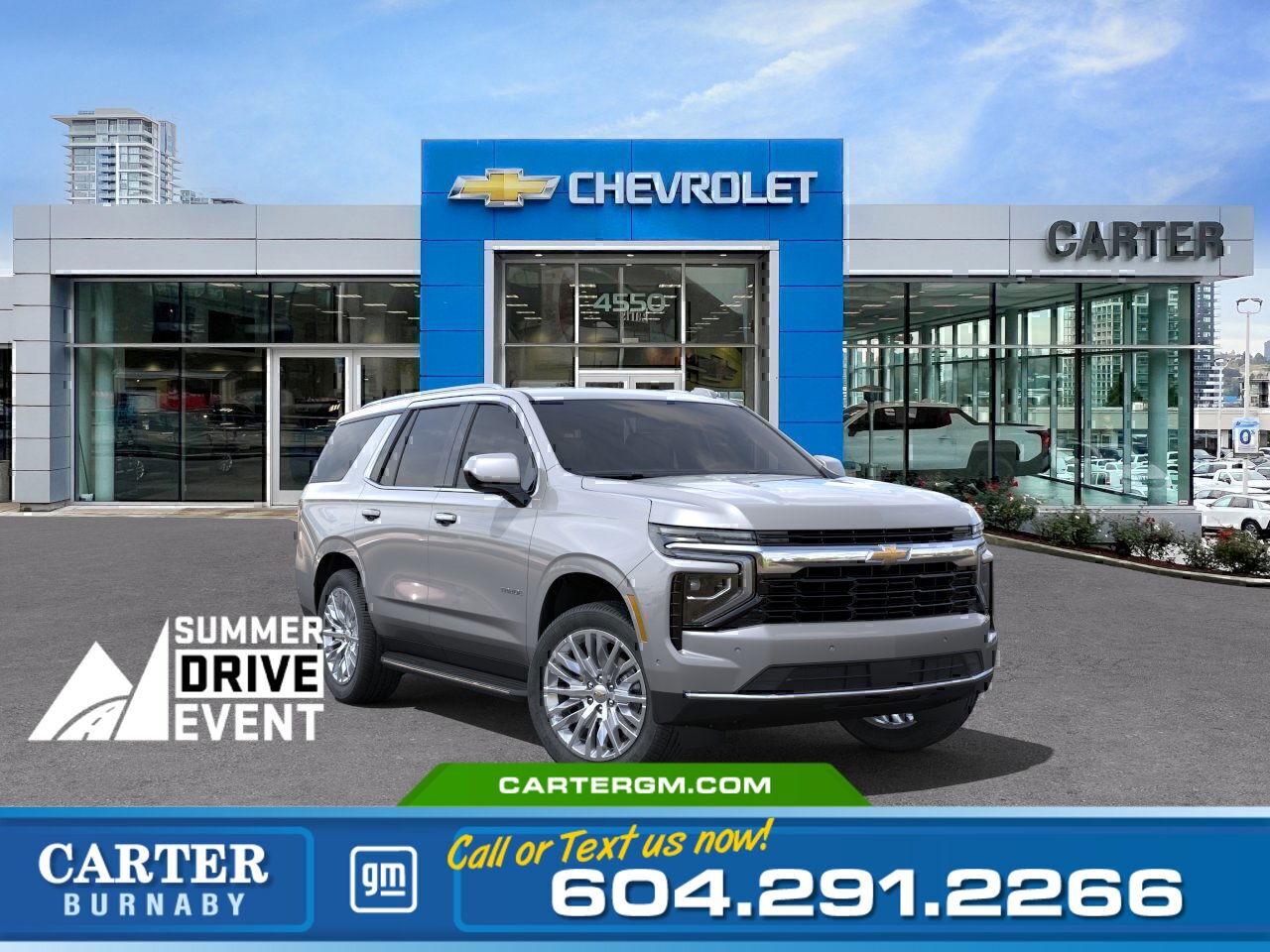 New 2025 Chevrolet Tahoe 1LS 4WD | Alum Wheels/Limited Slip Diff/Rear Cam for sale in Burnaby, BC