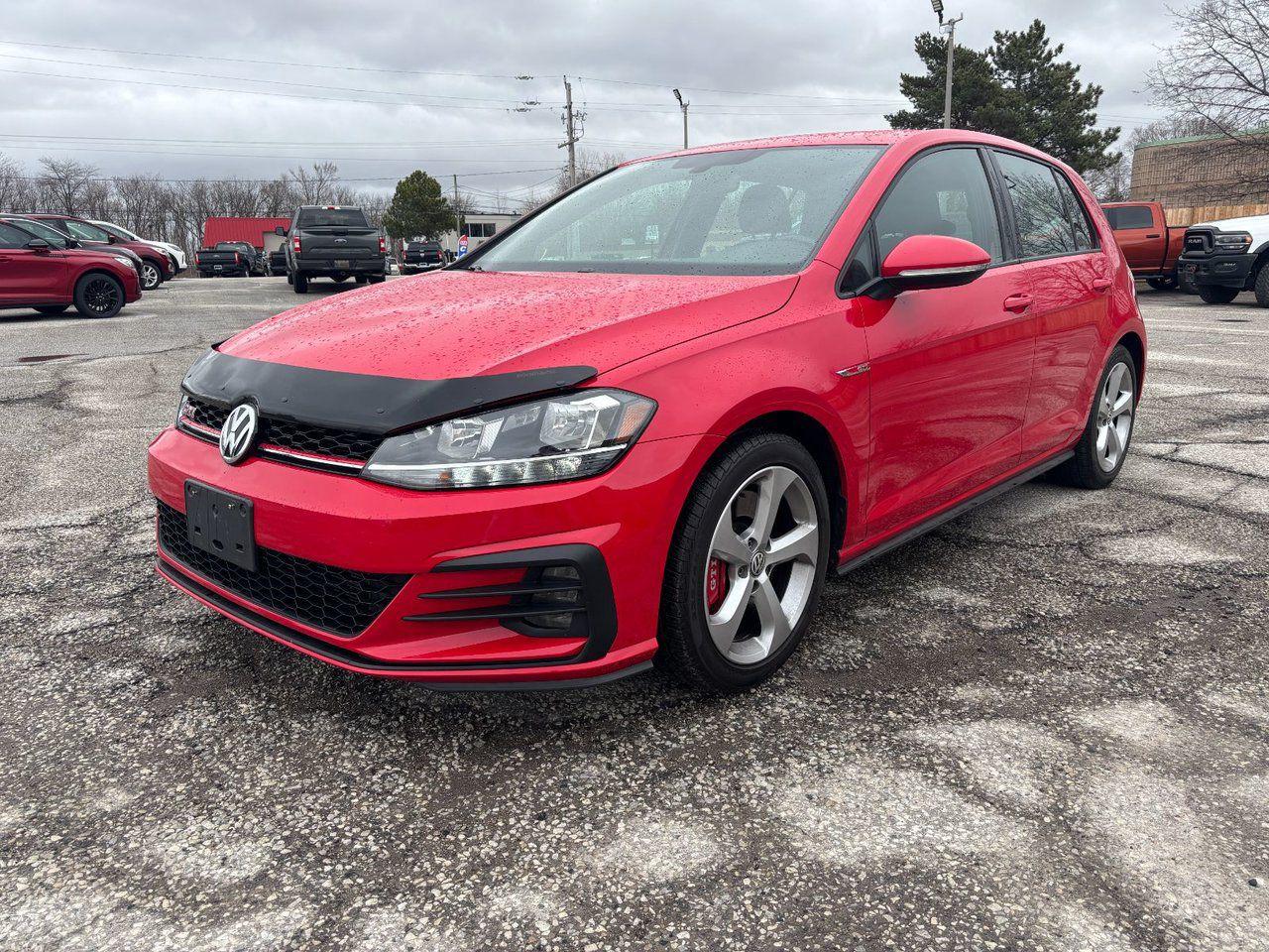 Backup Camera, Apple CarPlay / Android Auto, Heated Seats, Non Smoker, Golf GTI Autobahn | Backup Camera | Cruise Control | Heated Seats |, 4D Hatchback, 2.0L I4 Turbocharged DOHC 16V SULEV II 228hp, 6-Speed Manual, FWD, 8-Way Adjustable Front Seats, Clark Cloth Package, Clark Cloth Seating Surfaces.

New Price! Odometer is 49632 kilometers below market average! Tornado Red 2019 Volkswagen Golf GTI Autobahn | Backup Camera | Cruise Control | Heated Seats |



Save time, money, and frustration with our transparent, no hassle pricing. Using the latest technology, we shop the competition for you and price our pre-owned vehicles to give you the best value, upfront, every time and back it up with a free market value report so you know you are getting the best deal!

Every Pre-Owned vehicle at Ken Knapp Ford goes through a high quality, rigorous cosmetic and mechanical safety inspection. We ensure and promise you will not be disappointed in the quality and condition of our inventory. A free CarFax Vehicle History report is available on every vehicle in our inventory.



Ken Knapp Ford proudly sits in the small town of Essex, Ontario. We are family owned and operated since its beginning in November of 1983. Ken Knapp Ford has used this time to grow and ensure a convenient car buying experience that solely relies on customer satisfaction; this is how we have won 23 Presidents Awards for exceptional customer satisfaction!

If you are seeking the ultimate buying experience for your next vehicle and want the best coffee, a truly relaxed atmosphere, to deal with a 4.7 out of 5 star Google review dealership, and a dog park on site to enjoy for your longer visits; we truly have it all here at Ken Knapp Ford.

Where customers dont care how much you know, until they know how much you care.