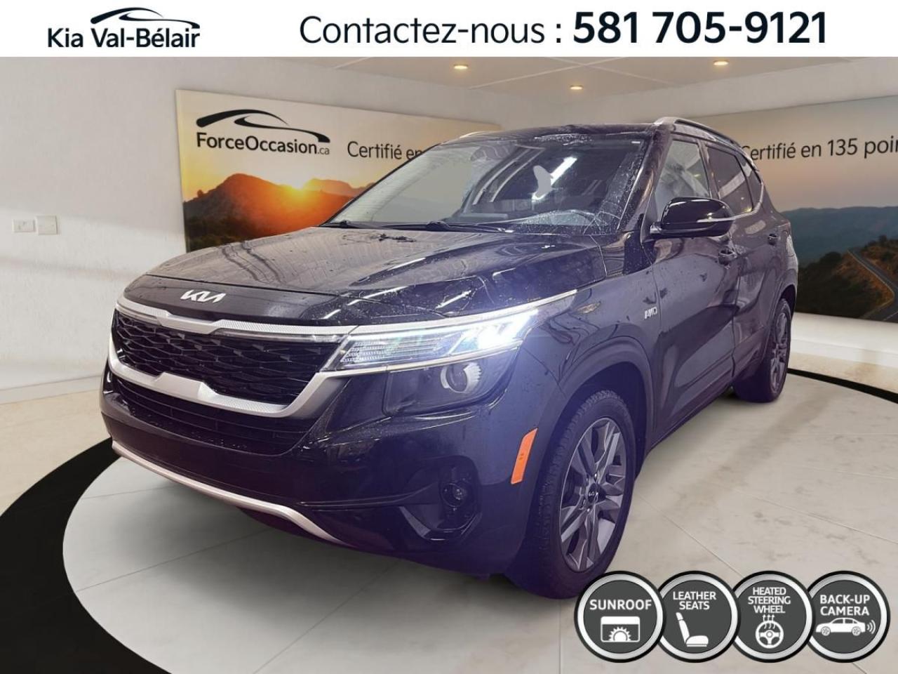 Used 2022 Kia Seltos EX * AWD * CUIR * TOIT * CARPLAY * CAMÉRA * A/C for sale in Québec, QC