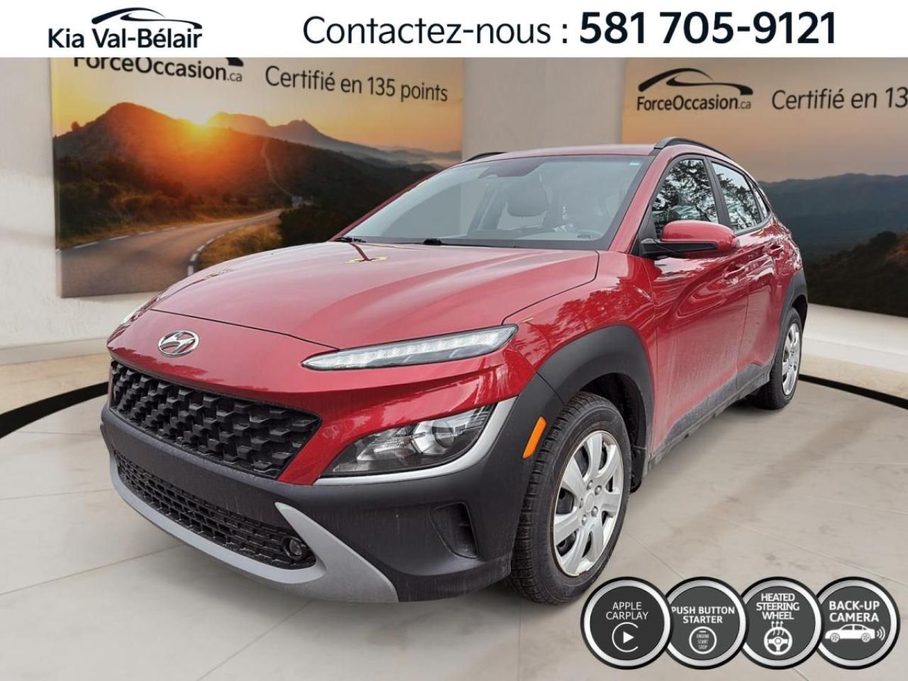 Used 2022 Hyundai KONA REFFERED * AWD * VOLANT CHAUFFANT * CARPLAY * A/C for sale in Québec, QC