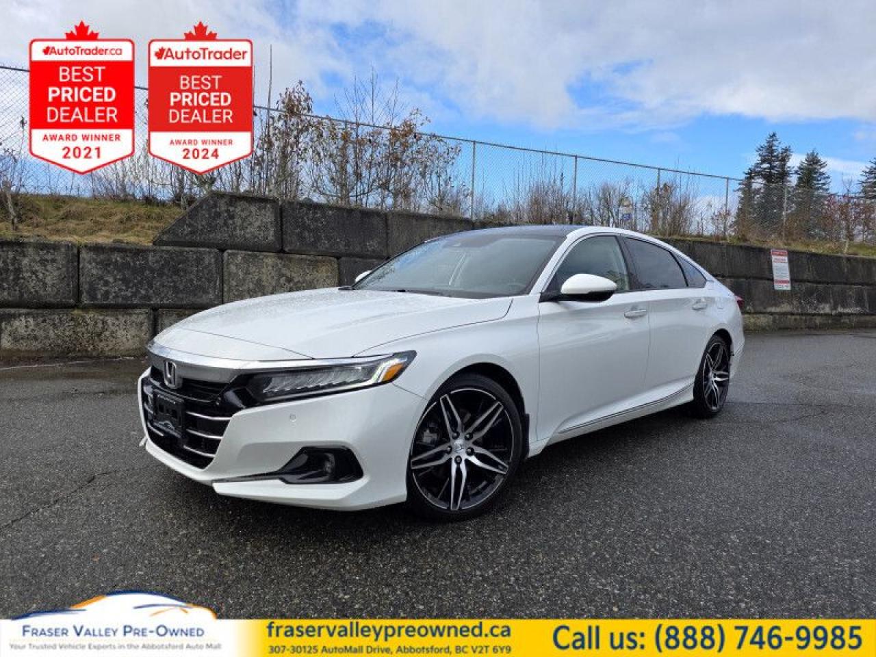 Used 2022 Honda Accord Sedan Touring  Local, Clean History, Low Mileage! for sale in Abbotsford, BC