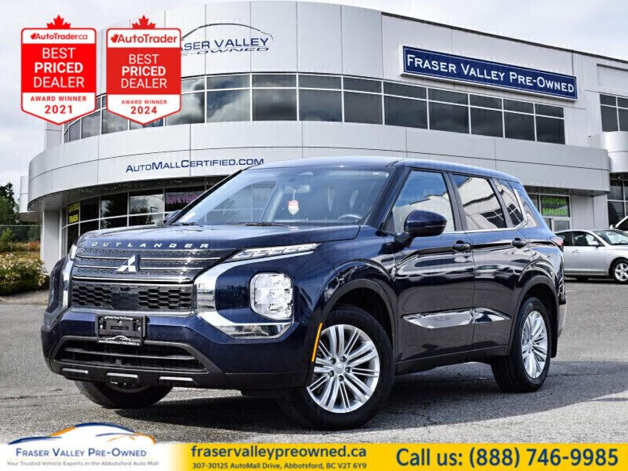 Used 2024 Mitsubishi Outlander ES S-AWC  7-Pass, Local, One Owner, Low Mileage for sale in Abbotsford, BC